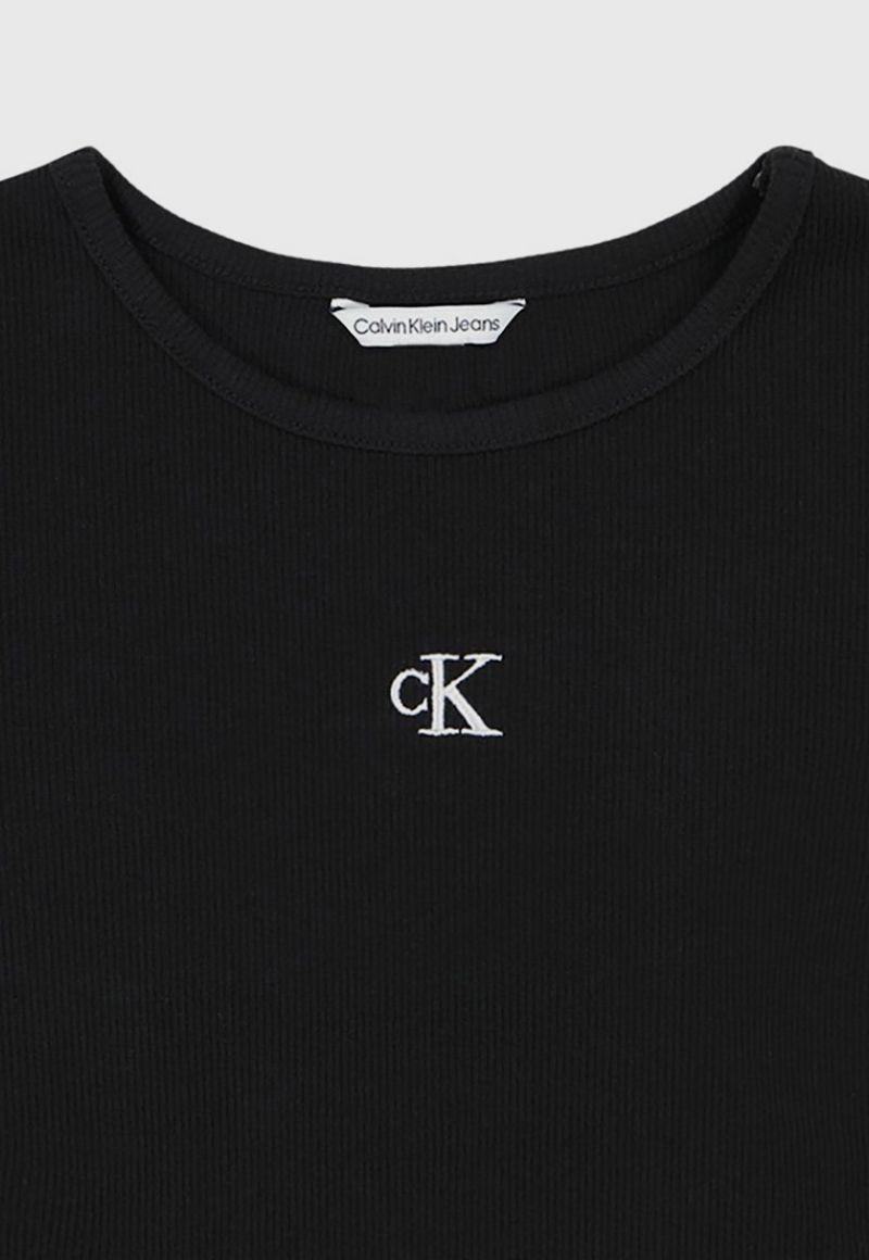 Polera Niña Shirred Baby Negro Calvin Klein-1