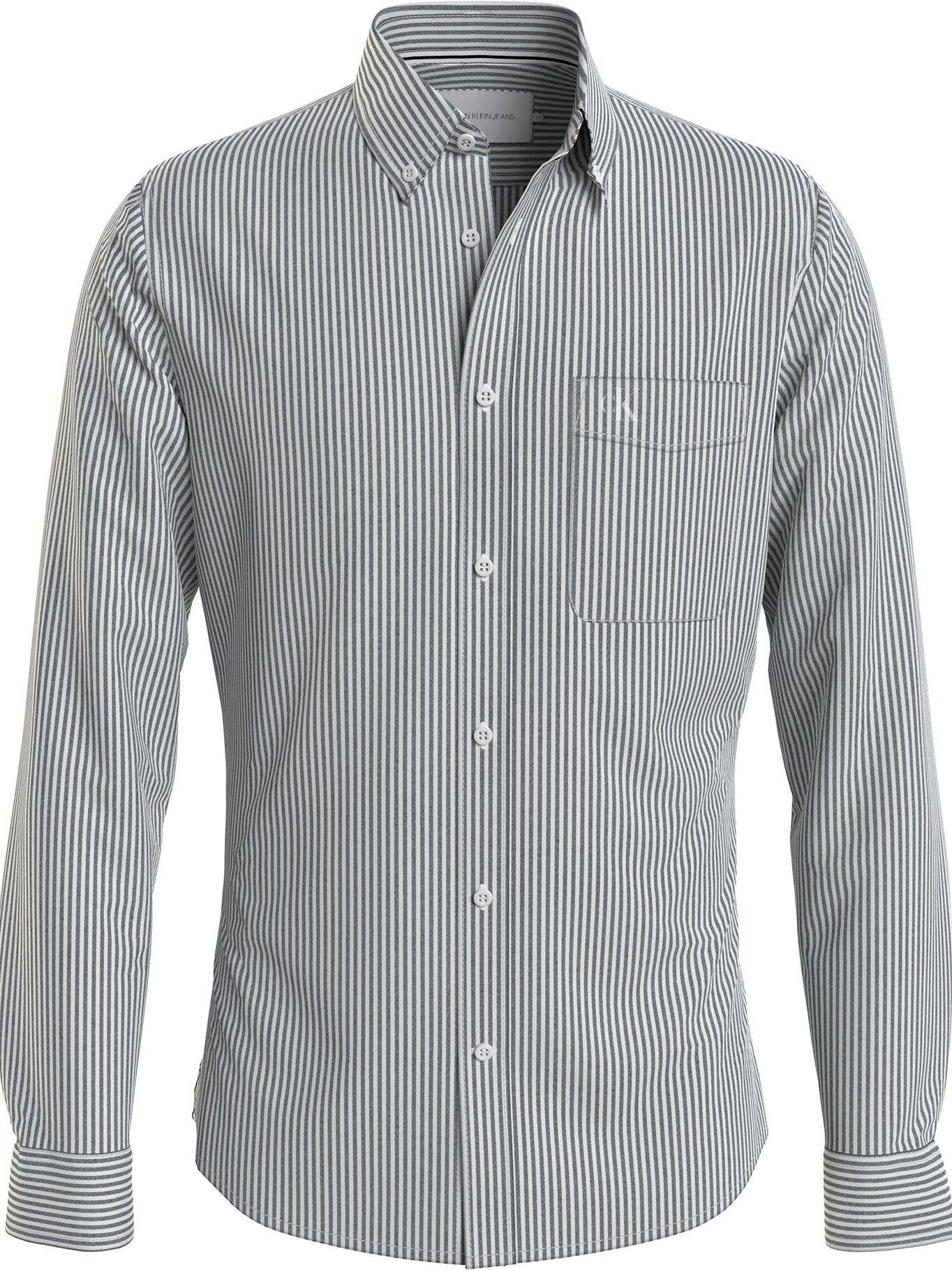 Camisa Slim Stripe Negro Calvin Klein-0
