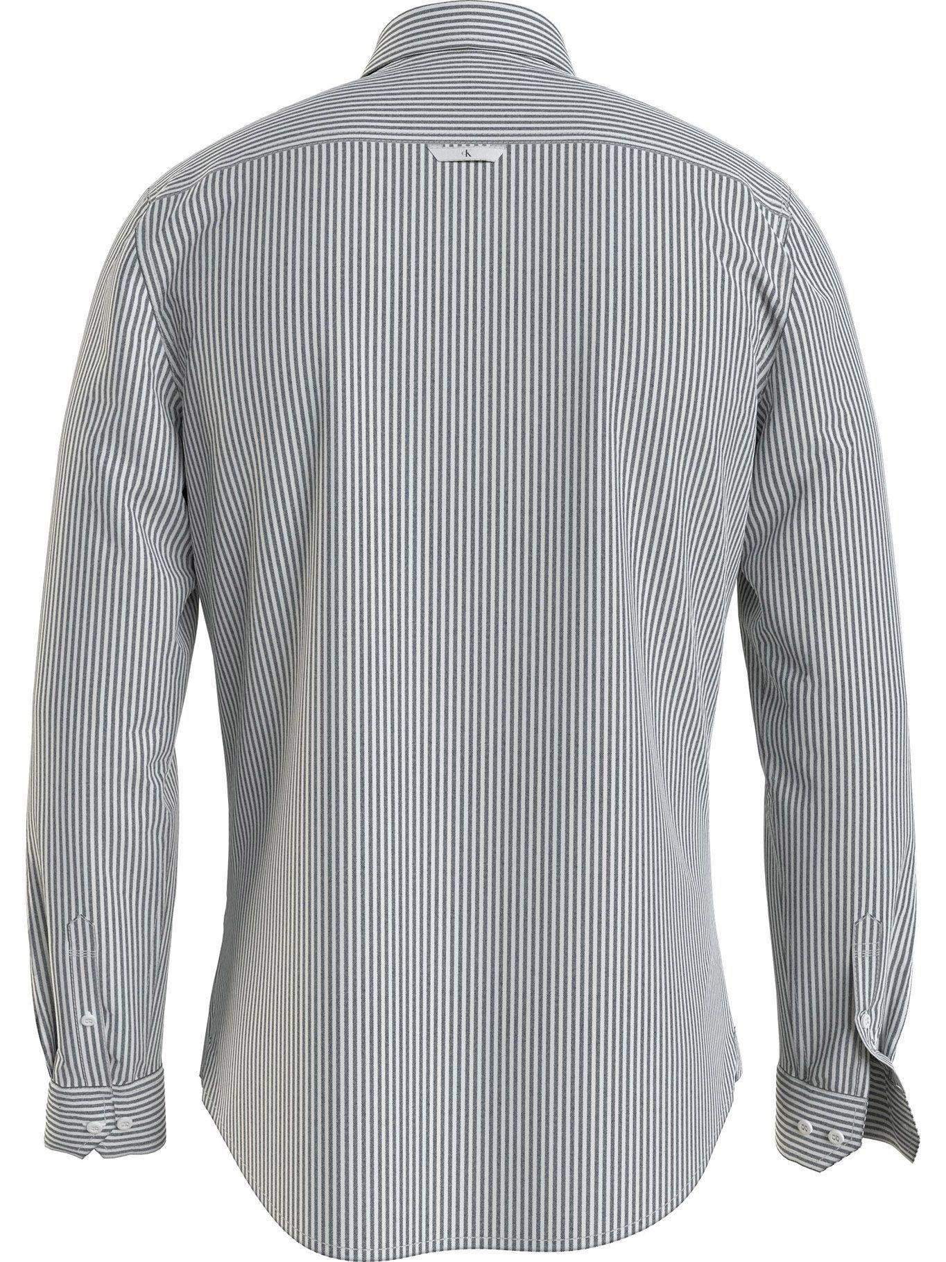 Camisa Slim Stripe Negro Calvin Klein-1