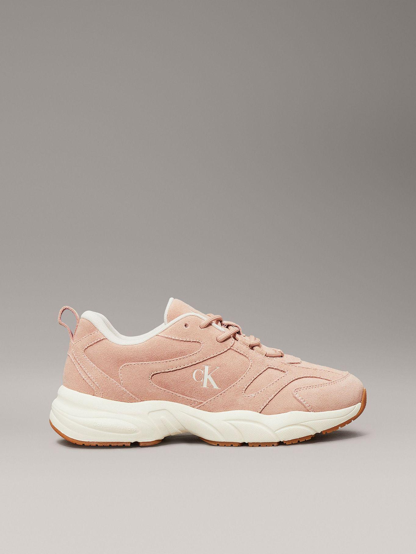 Zapatillas retro de gamuza Rosado Calvin Klein-4
