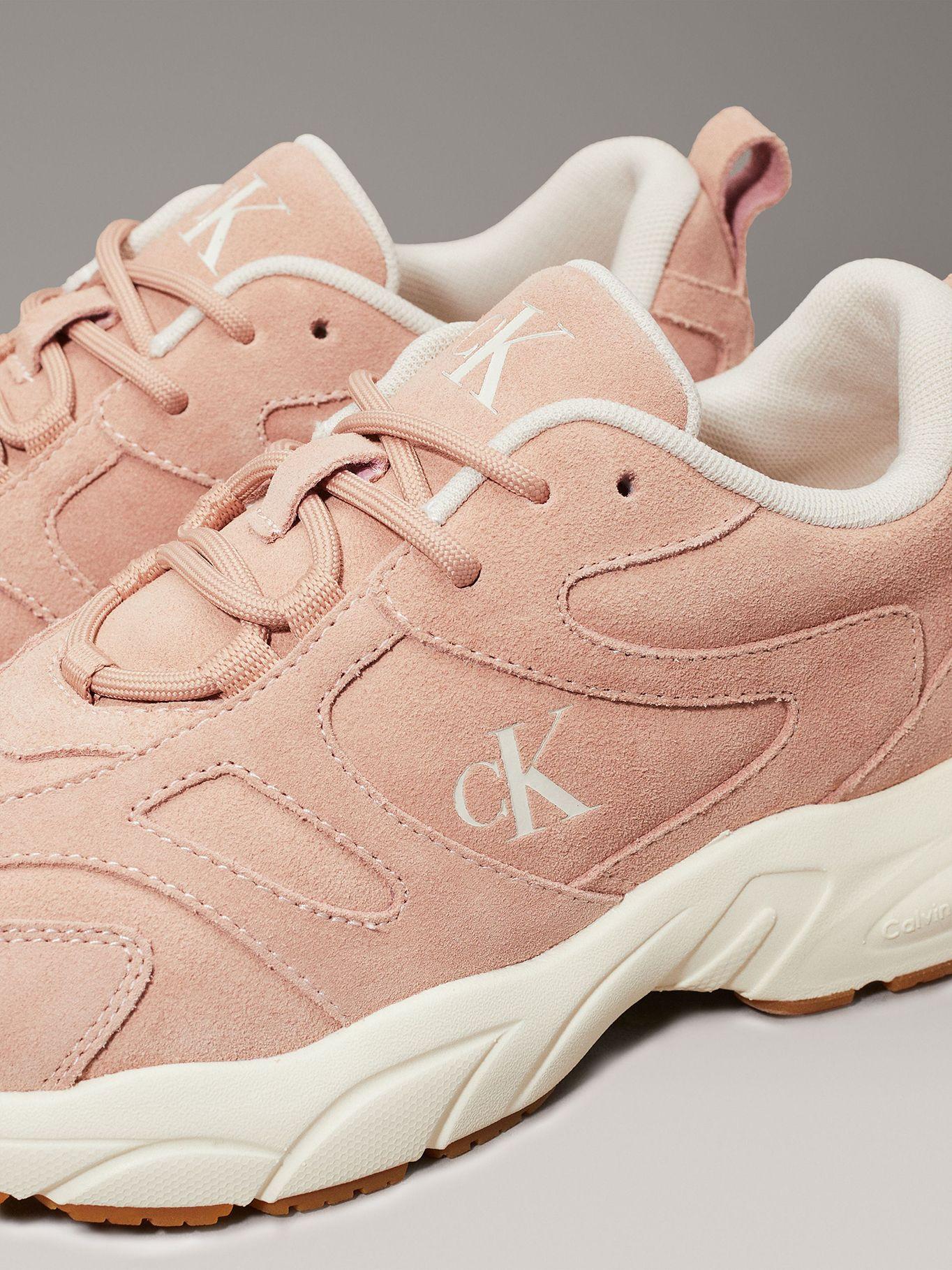 Zapatillas retro de gamuza Rosado Calvin Klein-6