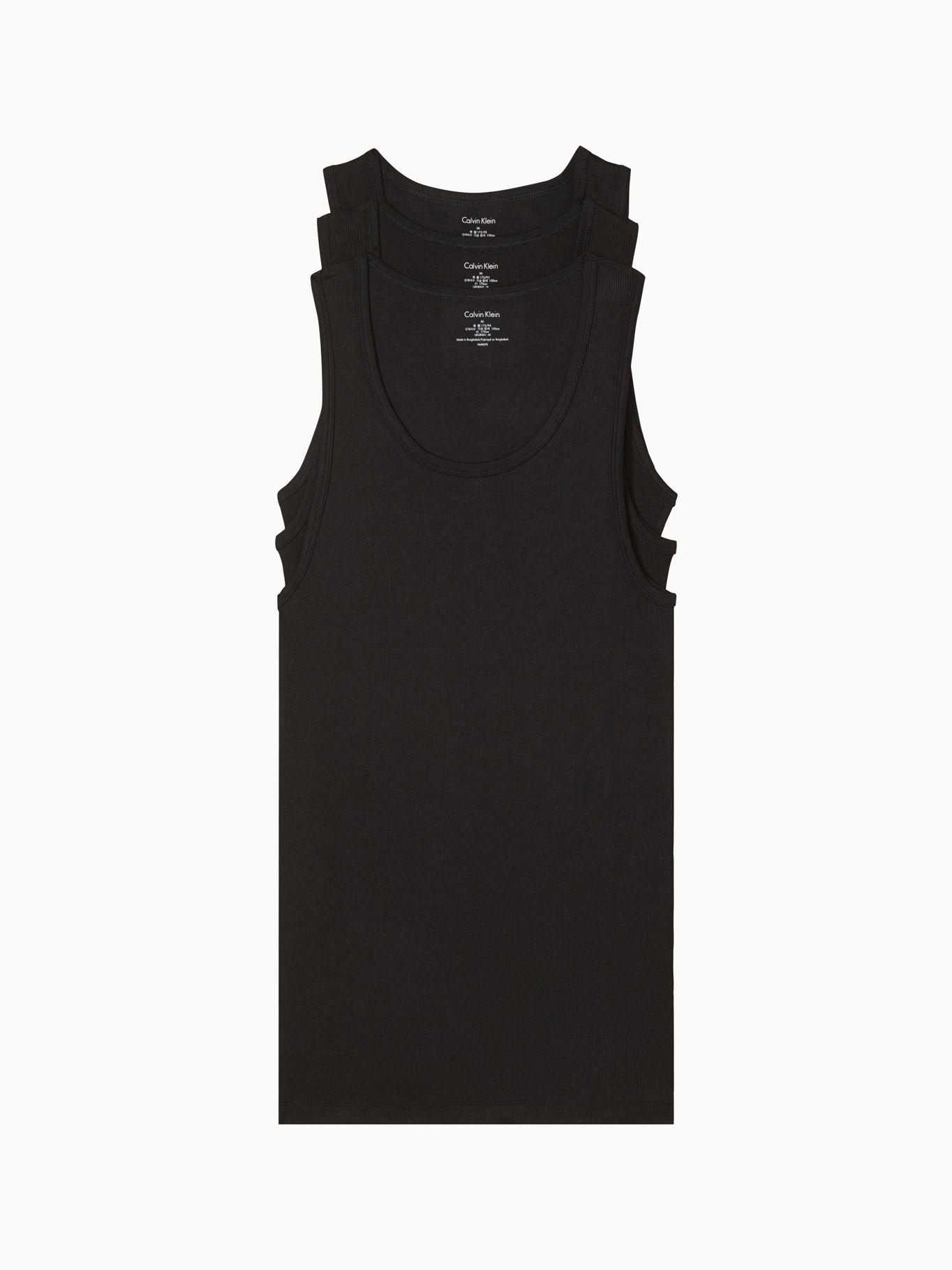 Pack 3 Camisetas Cotton Classics Negro Calvin Klein-0