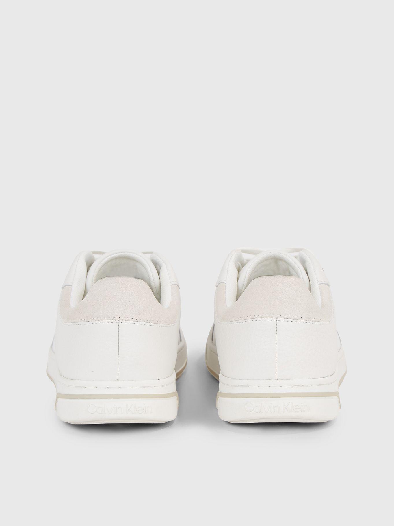 Zapatilla de Cuero Low Top Lace Up Blanco Calvin Klein-1