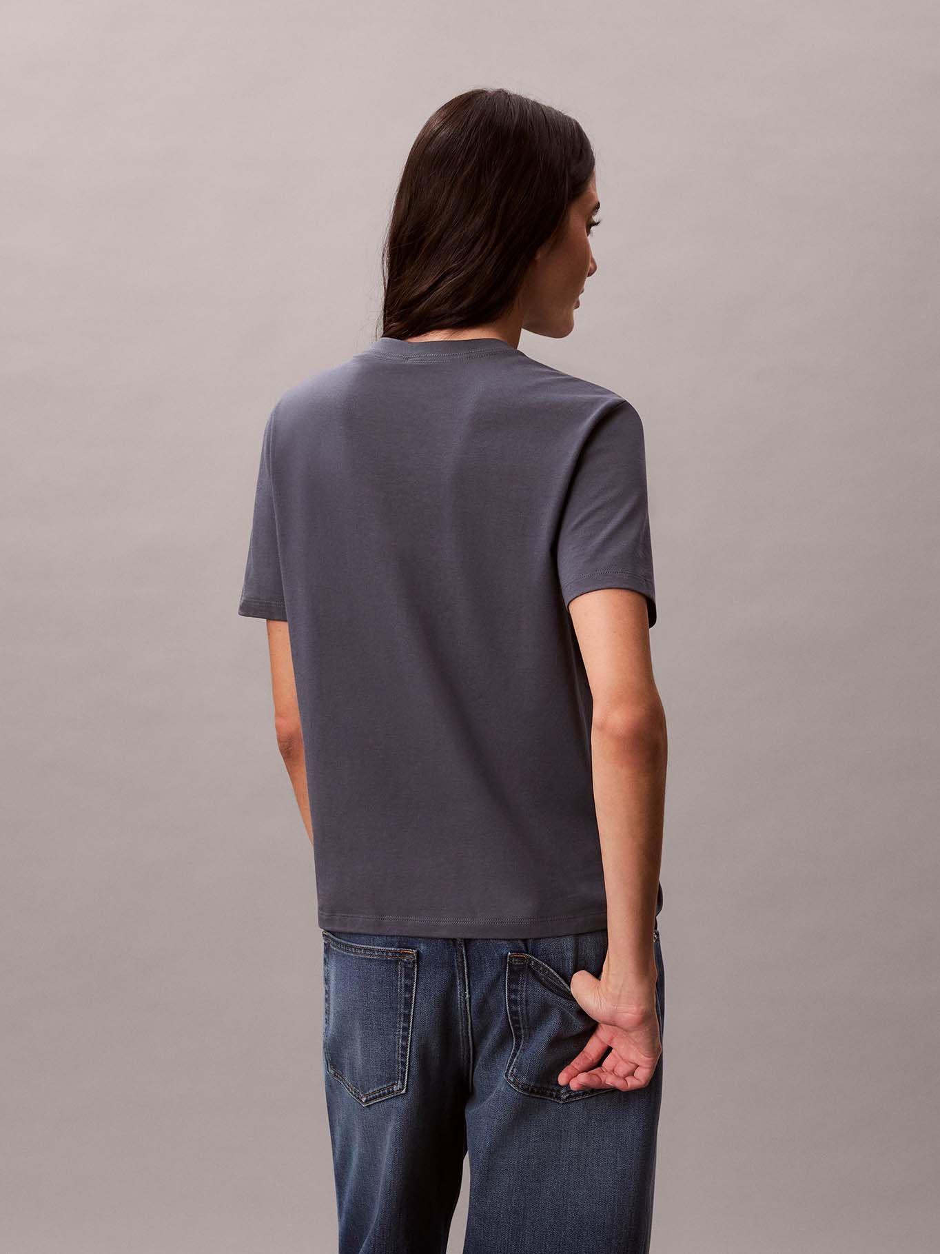 Polera Classic Foil Monologo Azul Calvin Klein-2