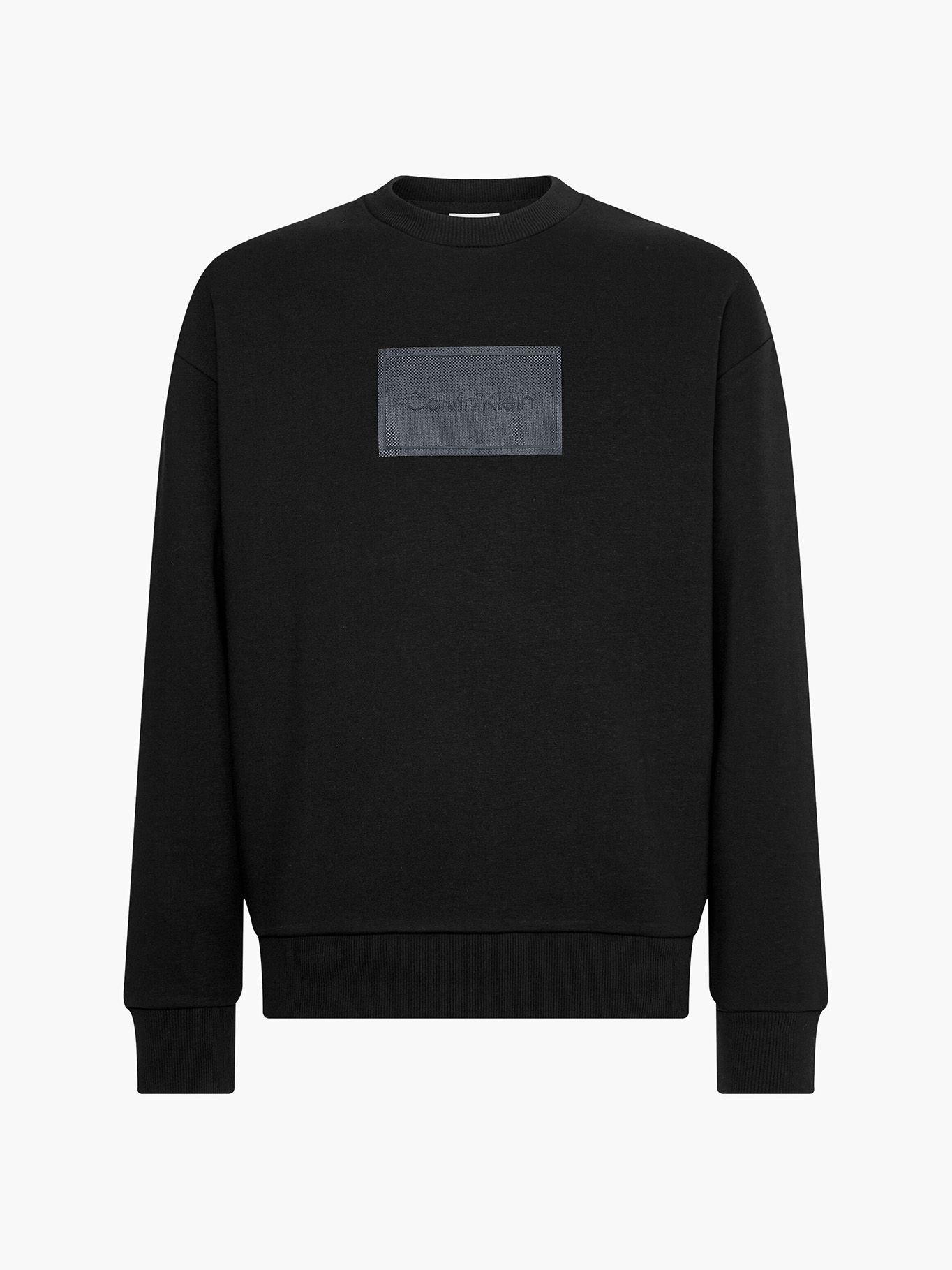 Polerón Textured Logo Negro Calvin Klein-5