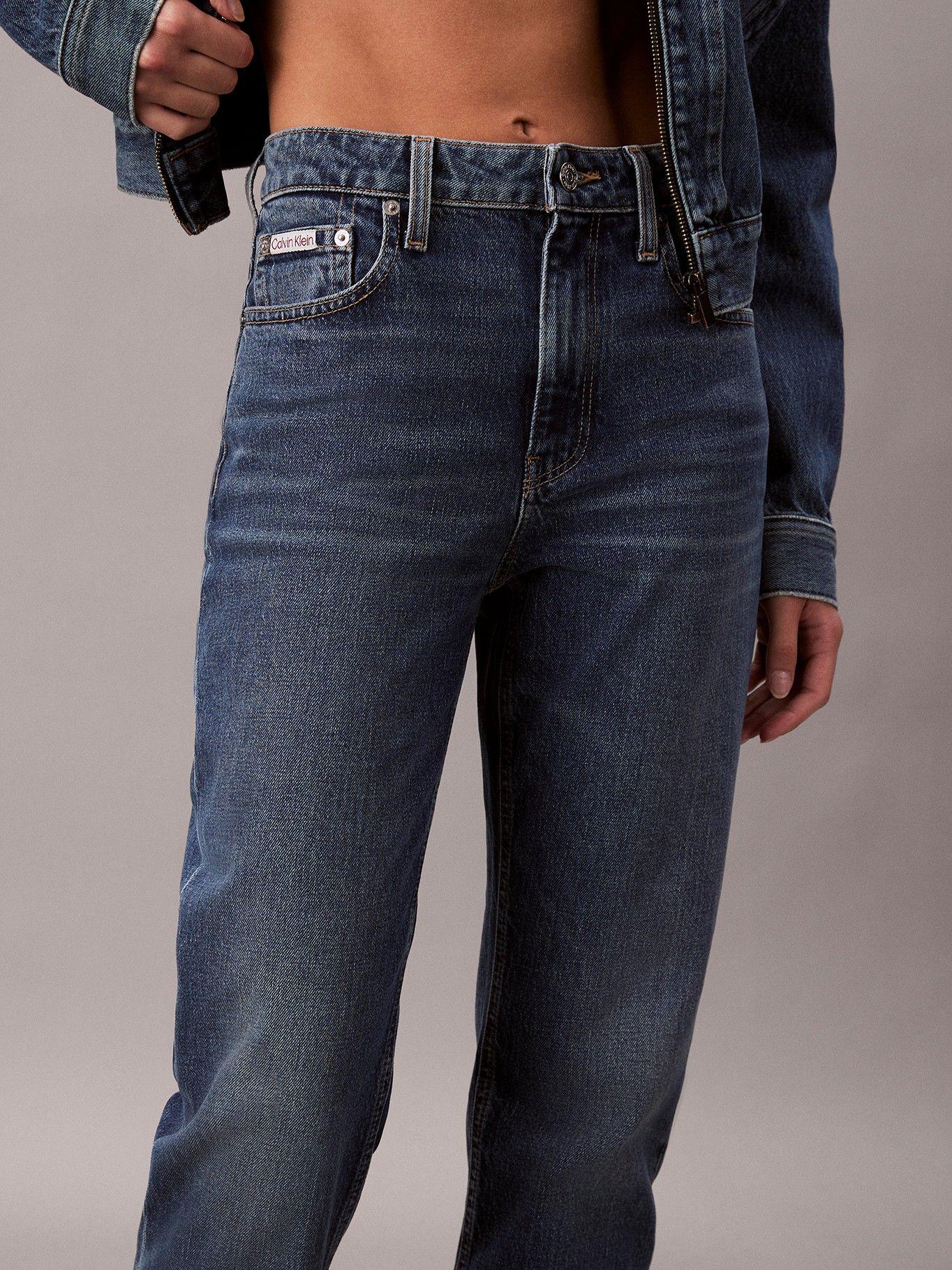 Jeans High Rise con Acabado Stanton Azul Calvin Klein-2