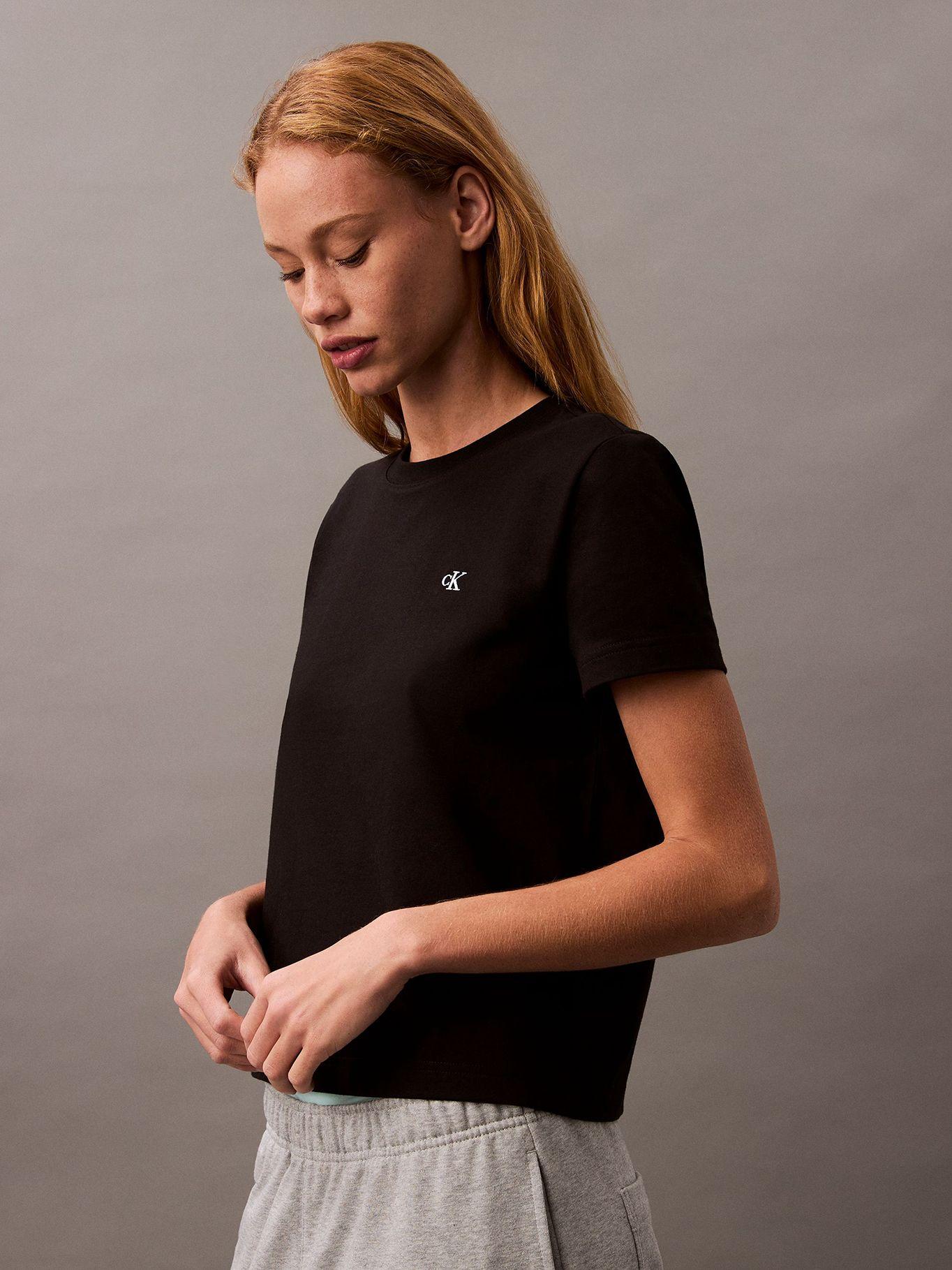 Polera con Logo Archive Negro Calvin Klein-3