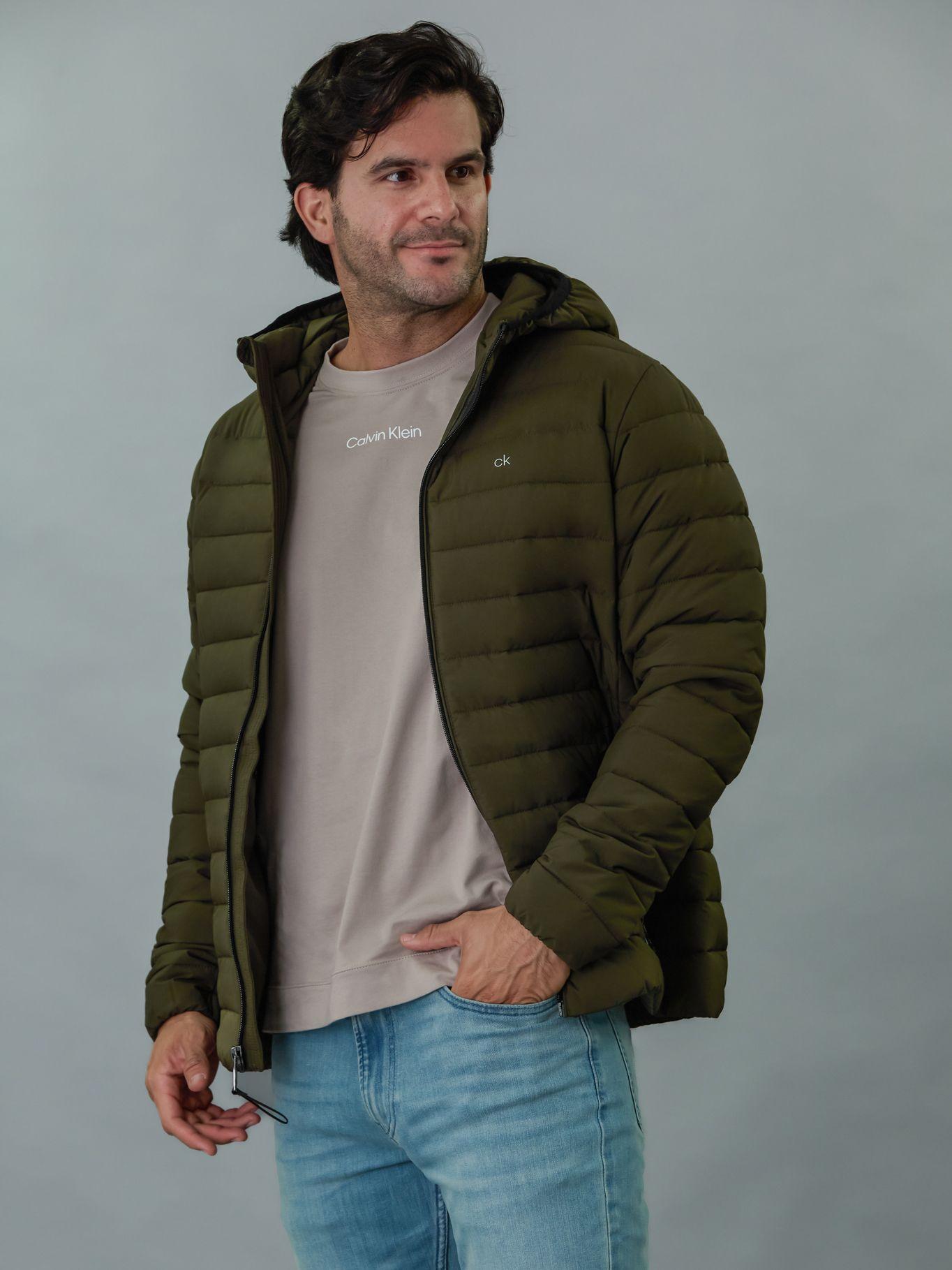 Parka con Gorro Packable Verde Calvin Klein-0