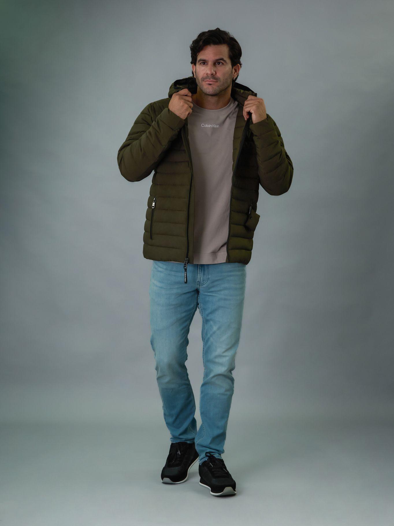 Parka con Gorro Packable Verde Calvin Klein-2