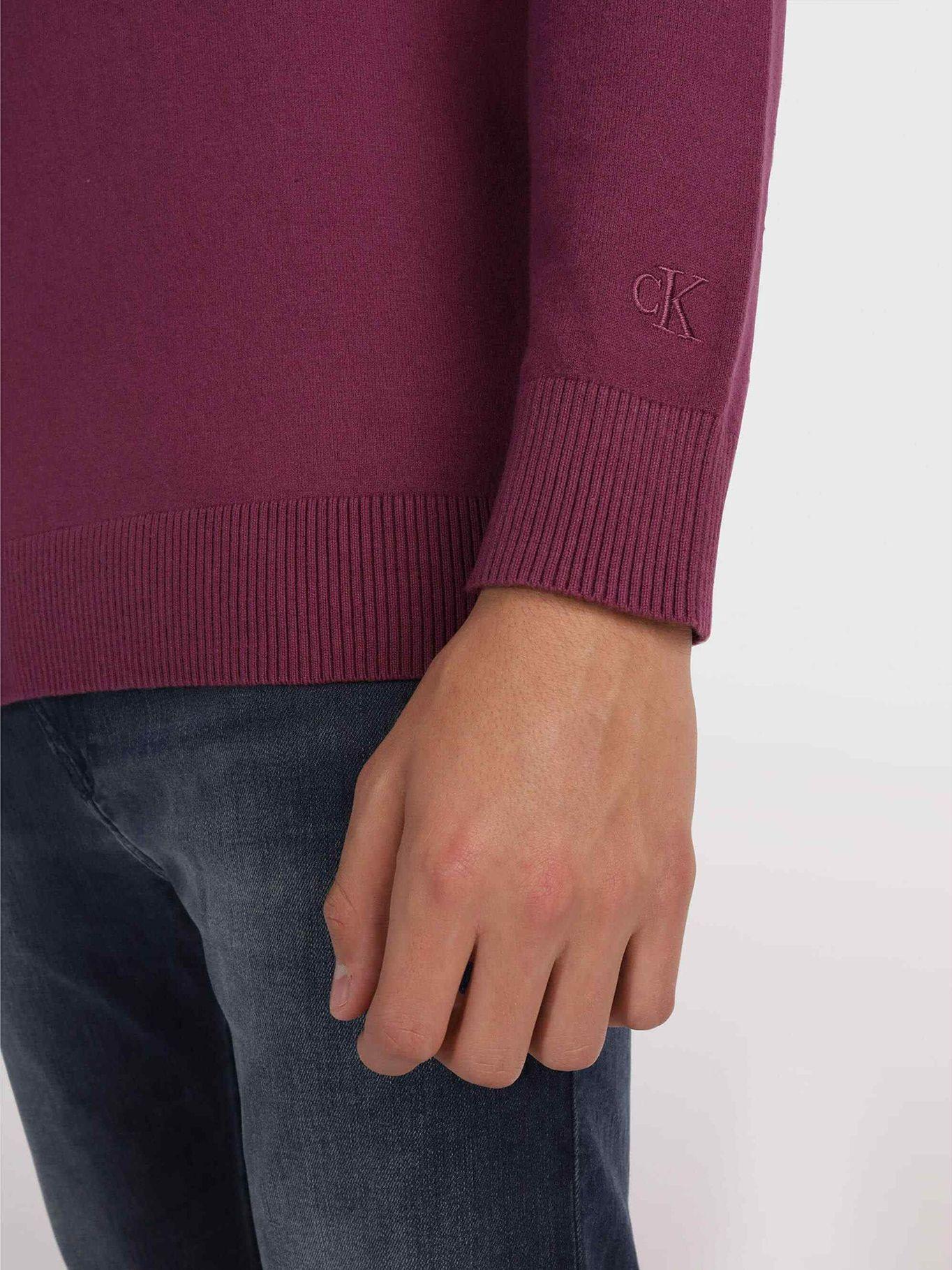 Sweater Institutional Essential Morado Calvin Klein-3