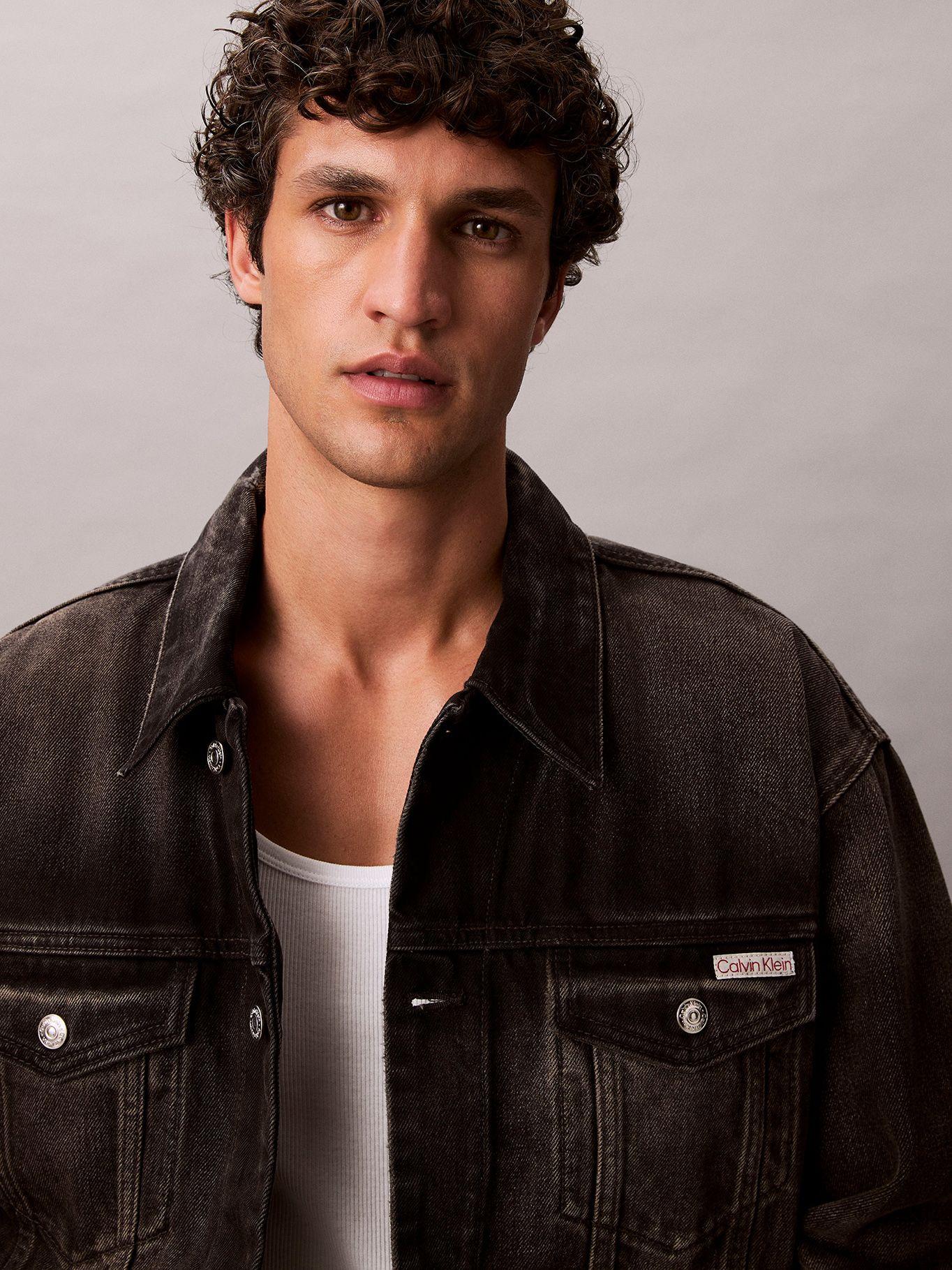 Chaqueta Trucker Estilo 90S Negro Calvin Klein-4