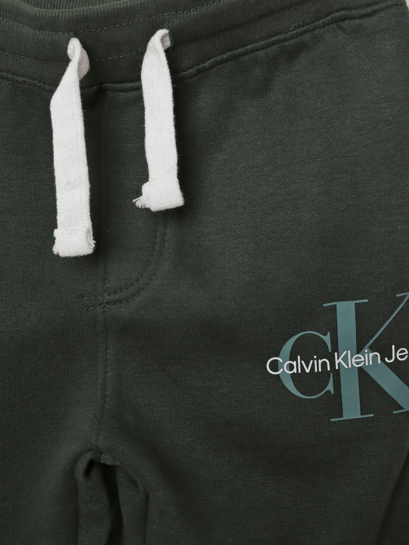 Jogger Niño Old School Verde Calvin Klein-2