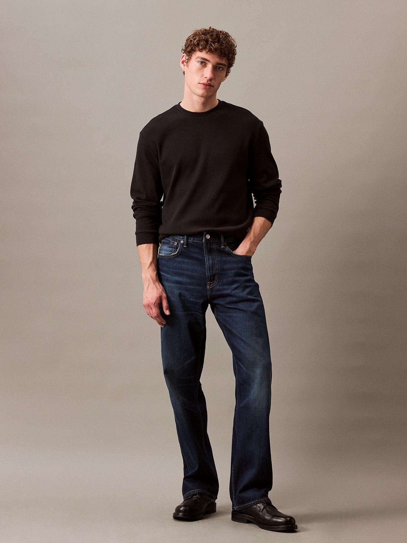 Polera Manga Larga en Tejido Punto Negro Calvin Klein-1