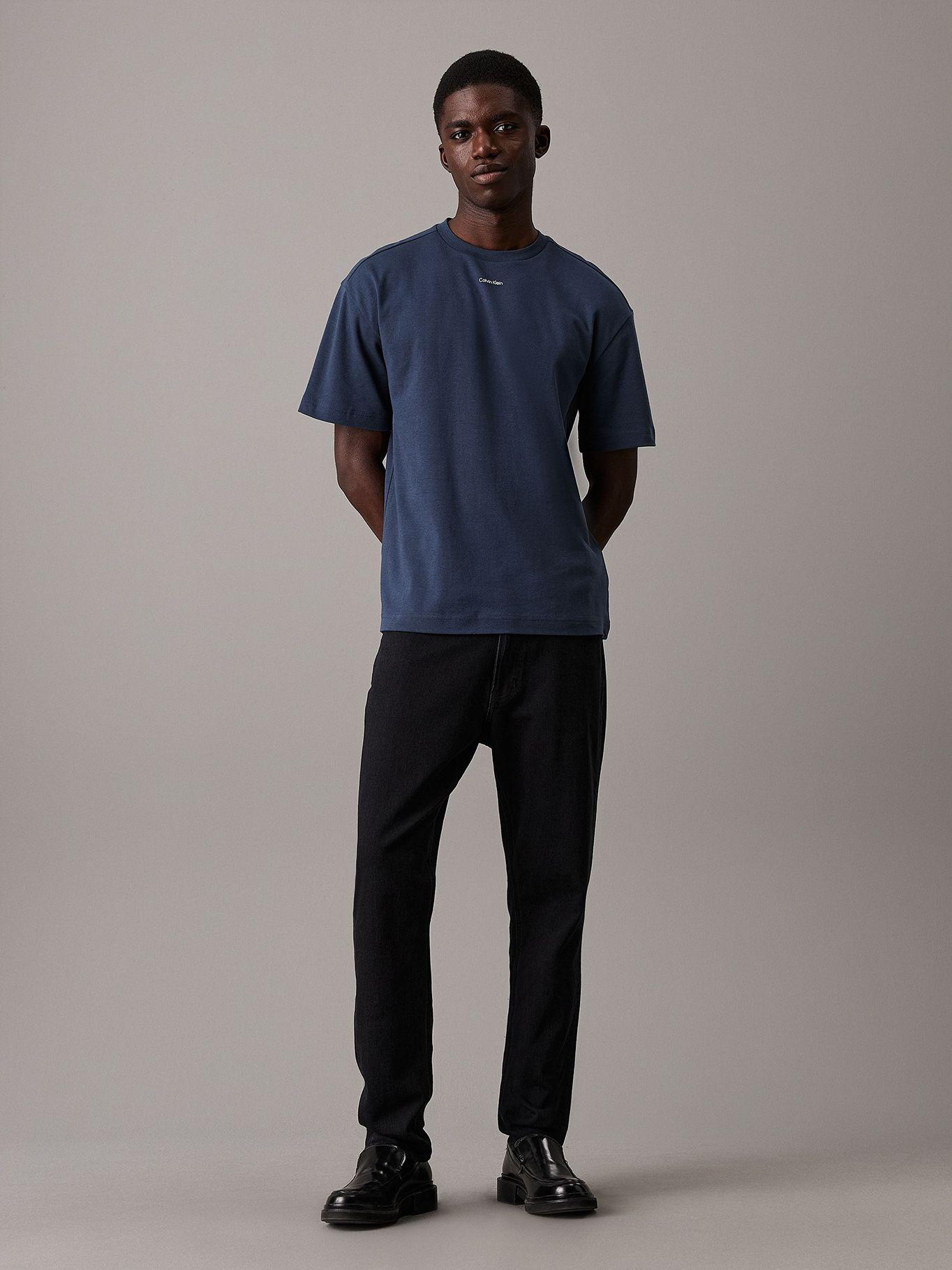 Polera Nano Logo Interlock PPK Azul Calvin Klein-1
