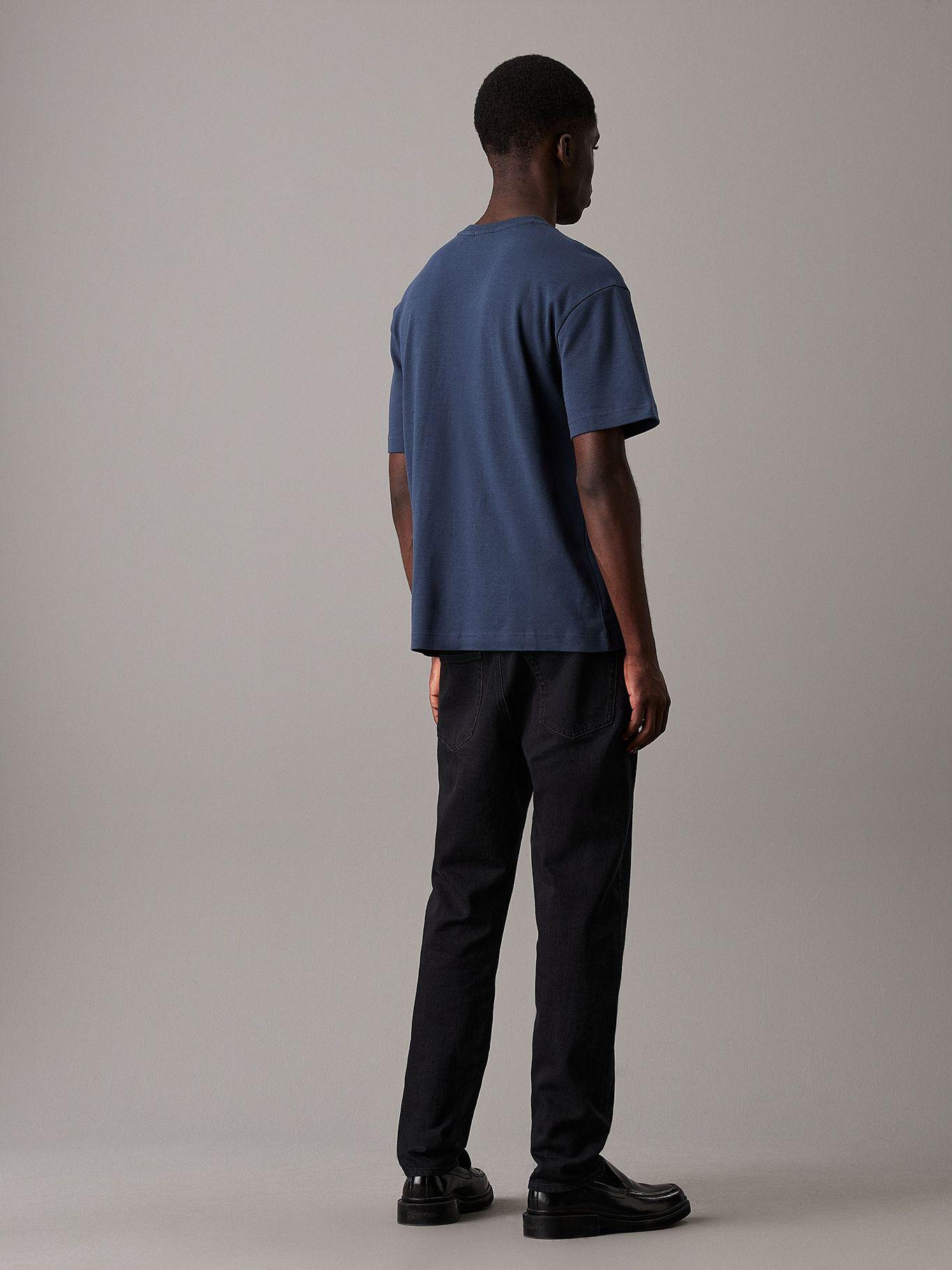 Polera Nano Logo Interlock PPK Azul Calvin Klein-2