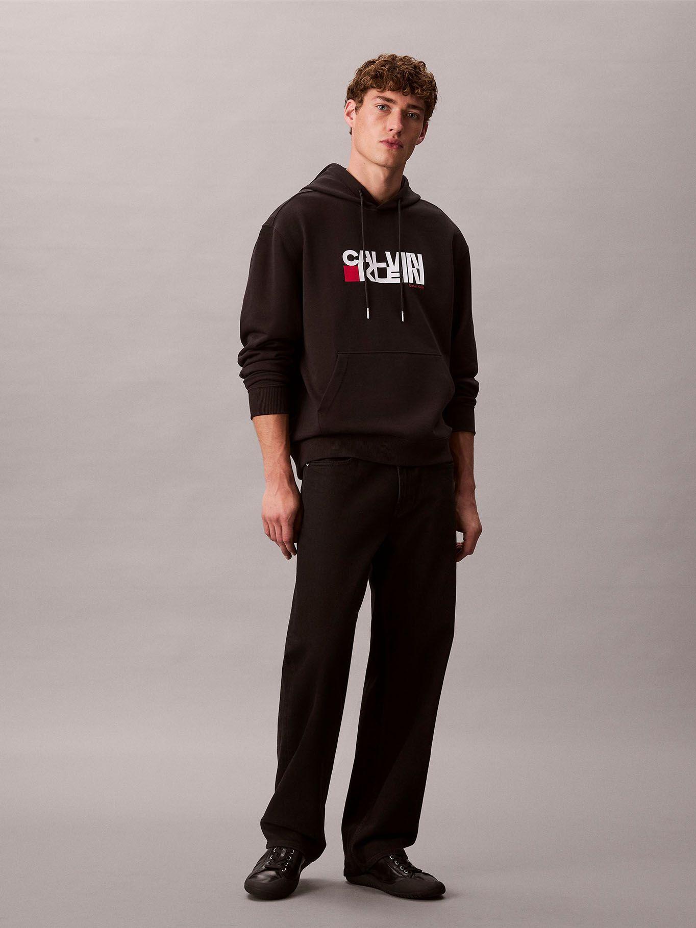 Polerón con Gorro y Logo Red Box Negro Calvin Klein-1