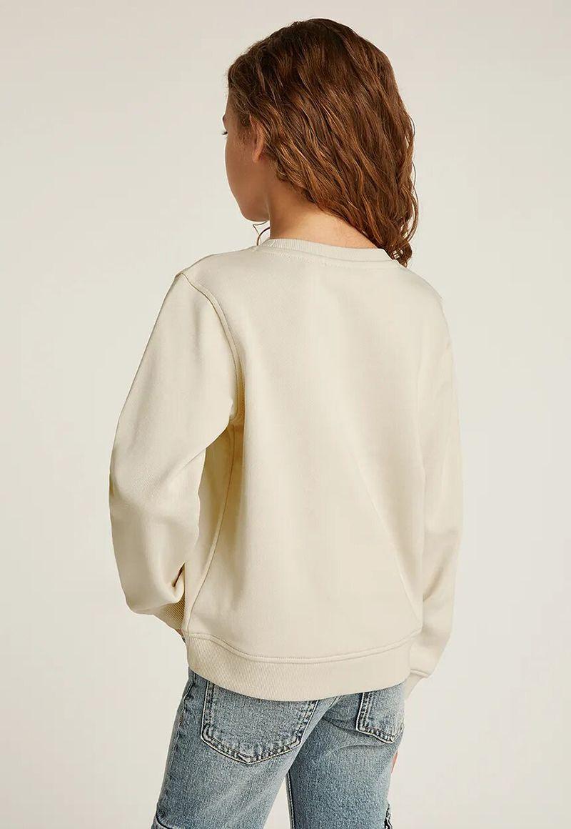 Polerón holgado con gráfico Beige Calvin Klein-1