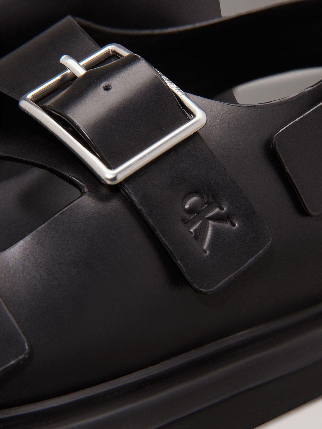 Sandalias de Cuero con Hebilla Negro Calvin Klein-6