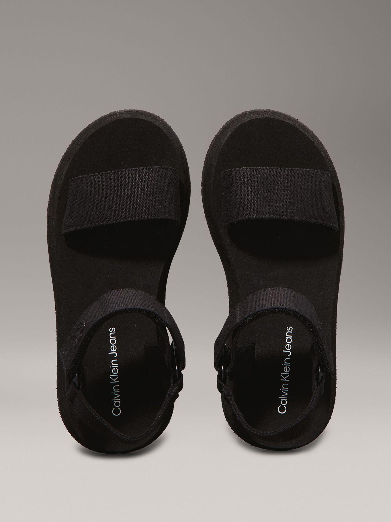 Sandalias de Lona Velcro Webbing Negro Calvin Klein-2