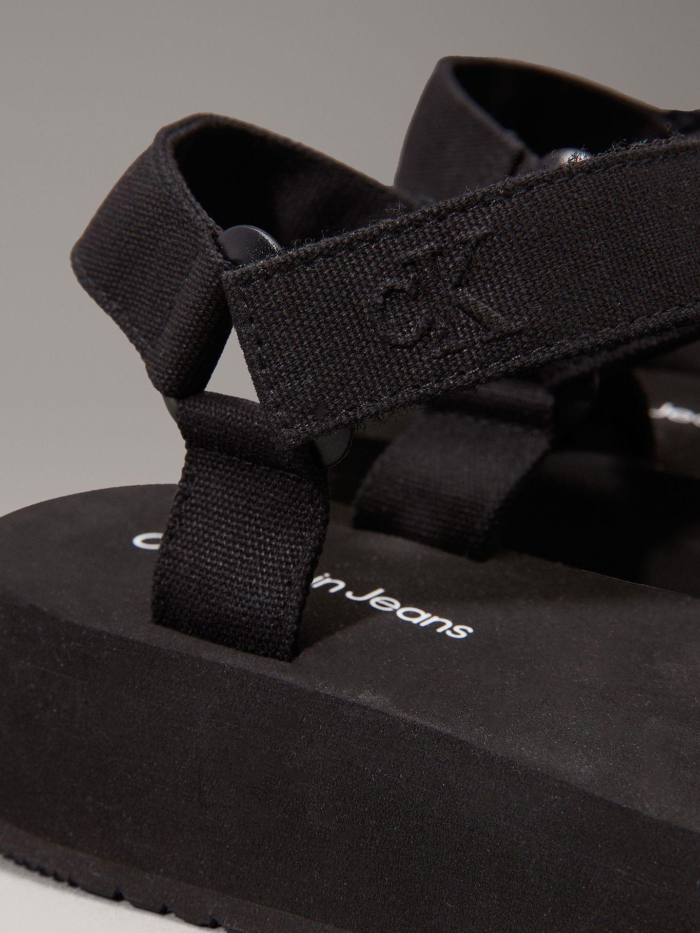 Sandalias de Lona Velcro Webbing Negro Calvin Klein-6
