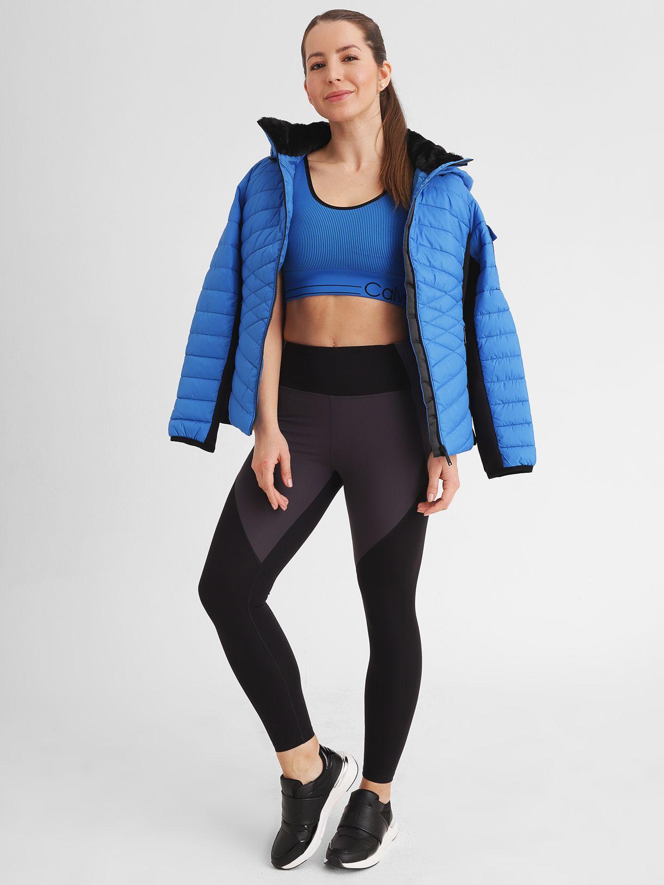 Brasier Medium Impact con logo Azul Calvin Klein-2