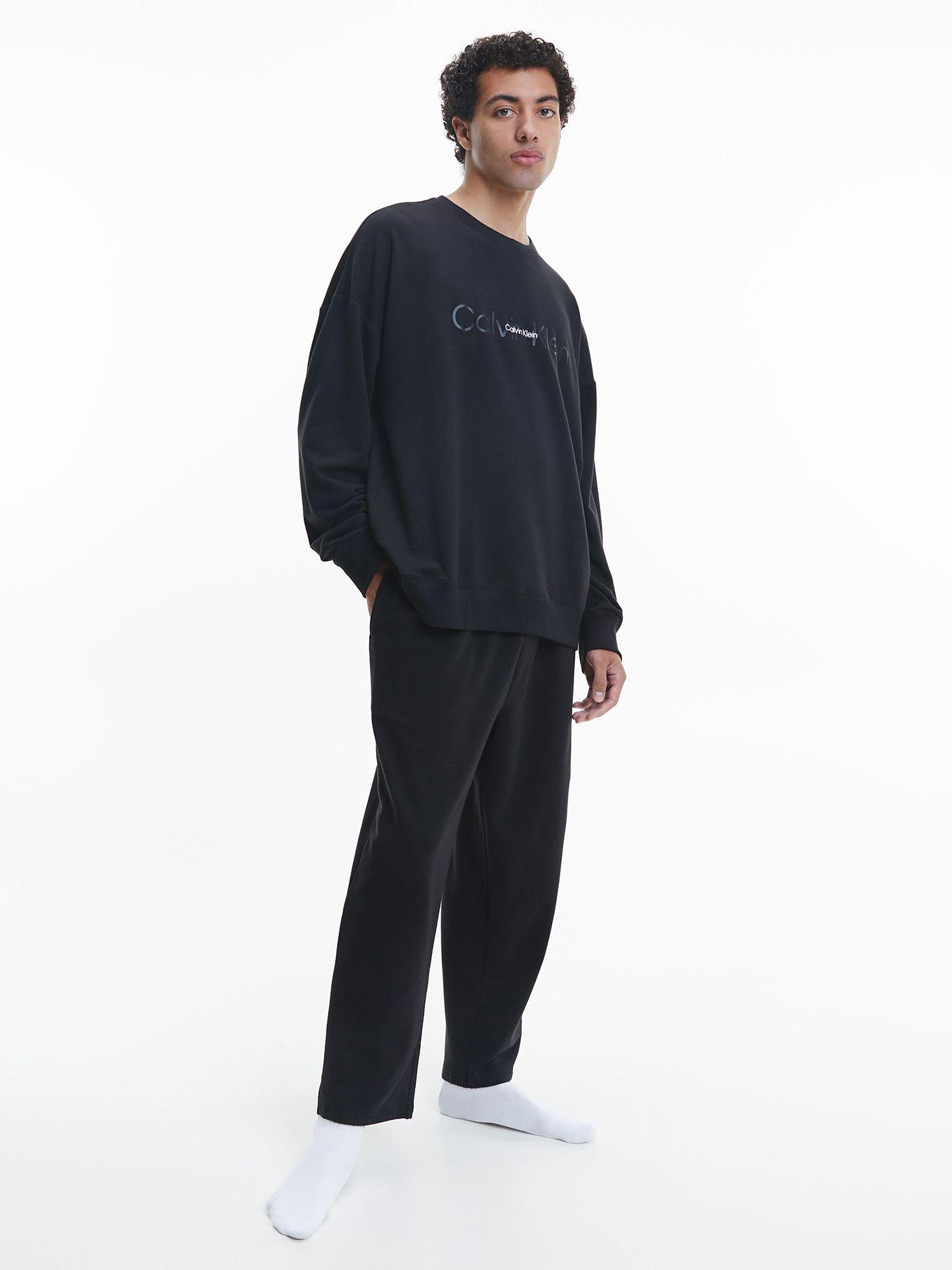 Pantalón Pijama Embossed Icon Negro Calvin Klein-3