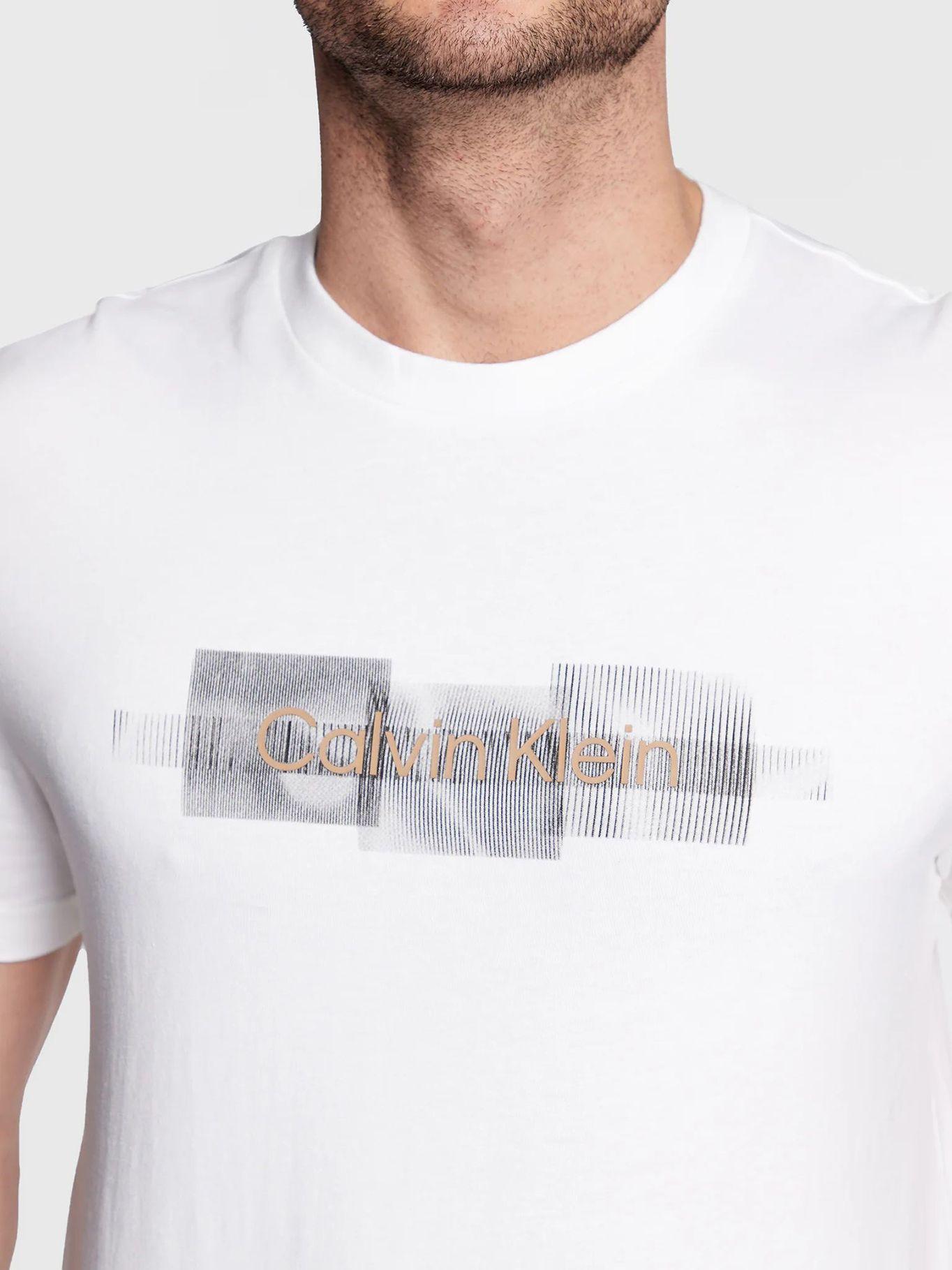 Camiseta con logo Blanco Calvin Klein K10K110799-YAF-3