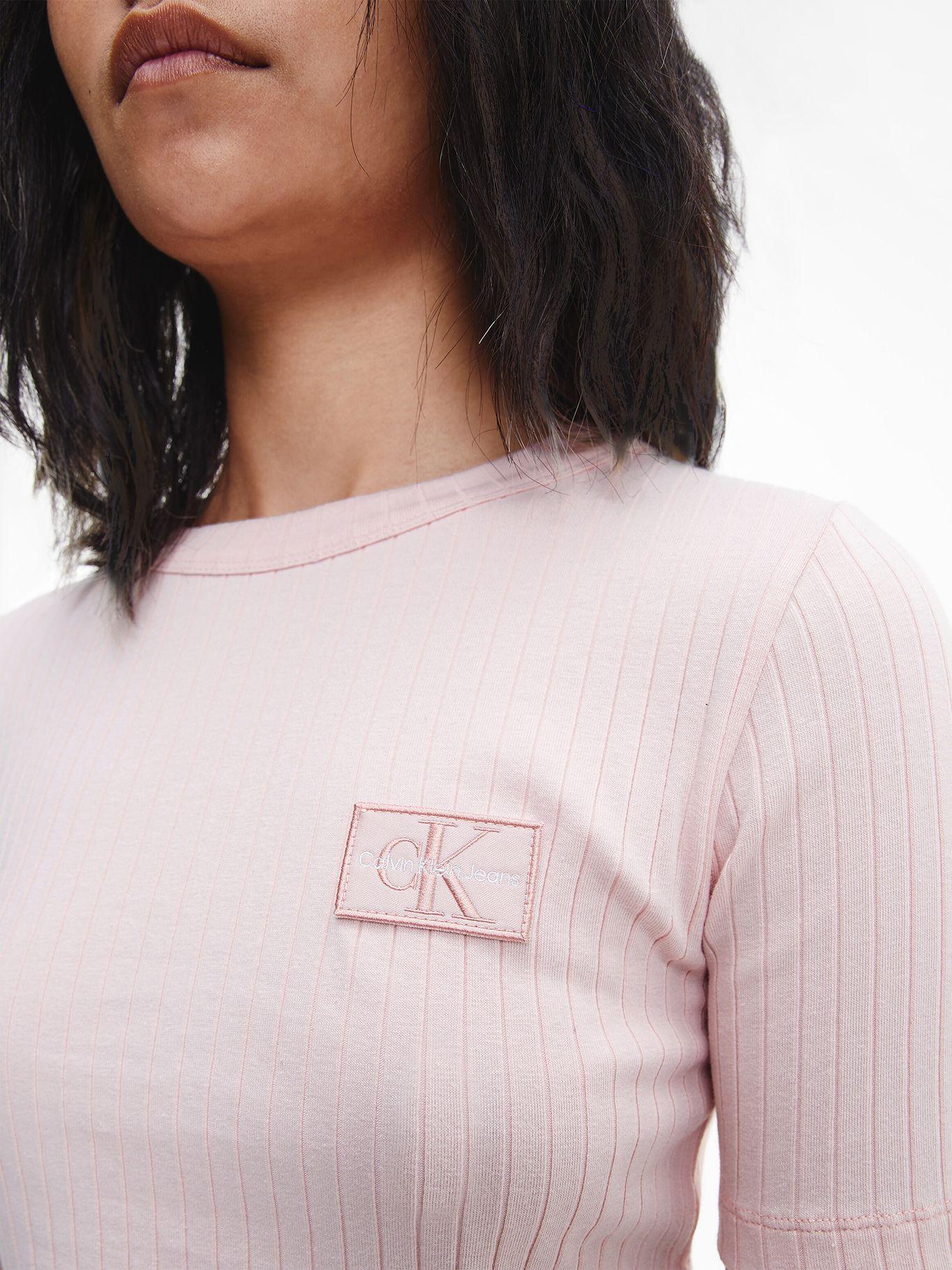 Polera Badge Slim TKY Rosado Calvin Klein-3