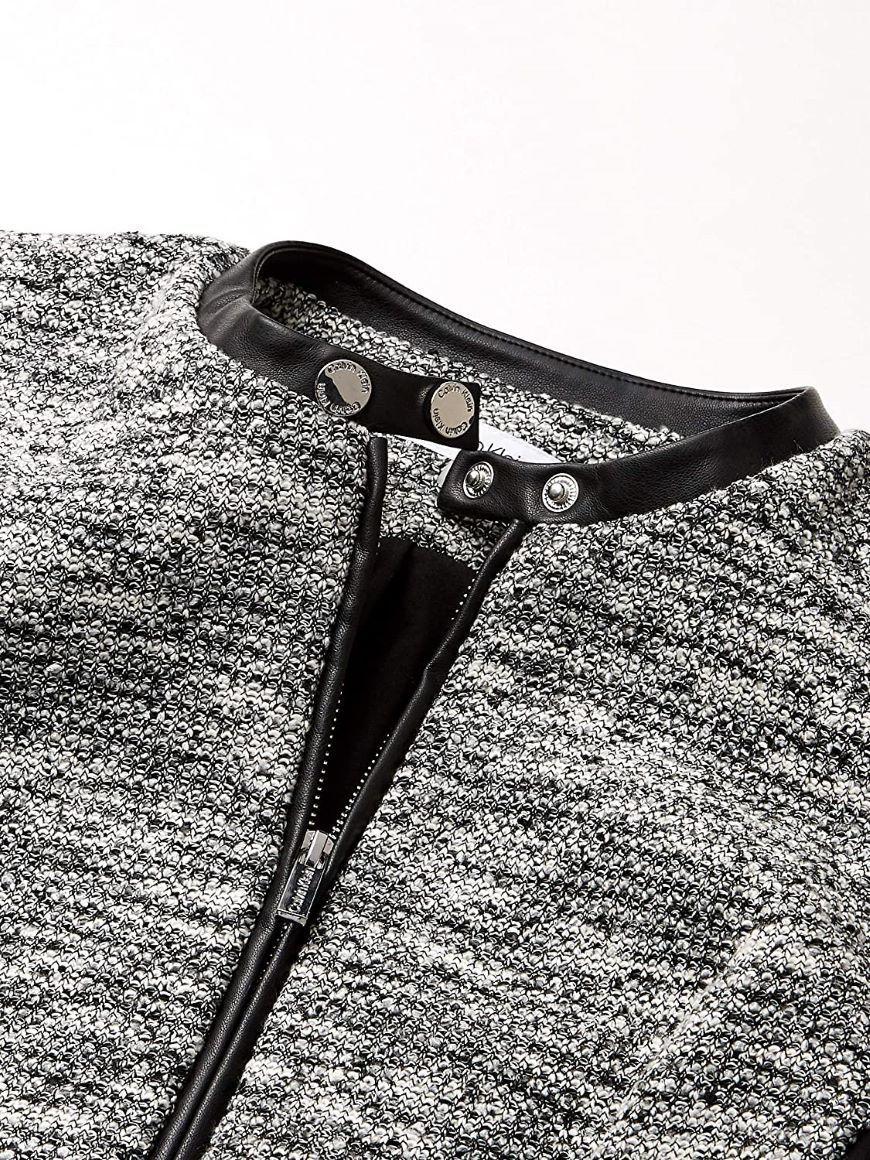 Chaqueta Tweed Gris Calvin Klein-3