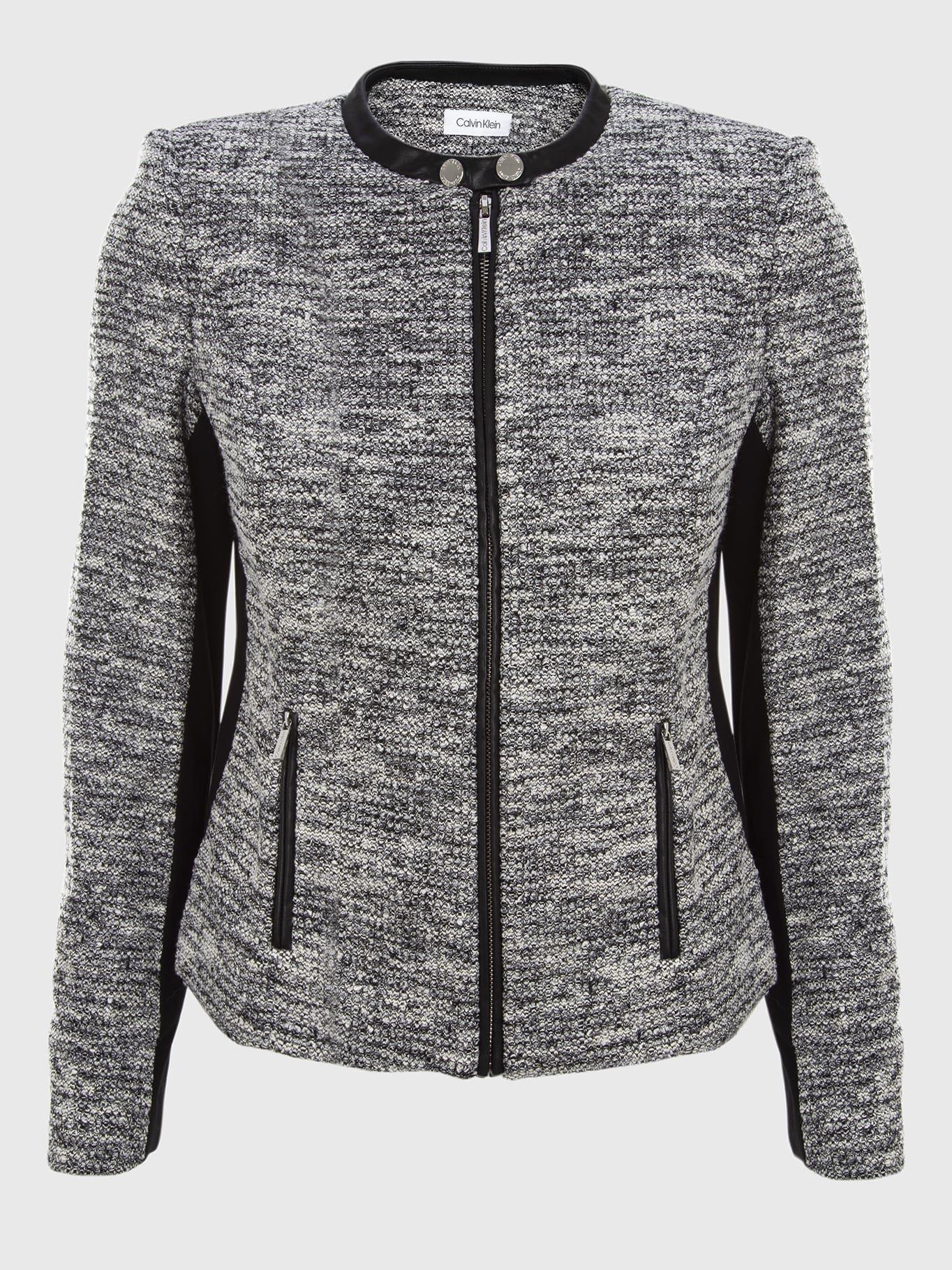 Chaqueta Tweed Gris Calvin Klein-1