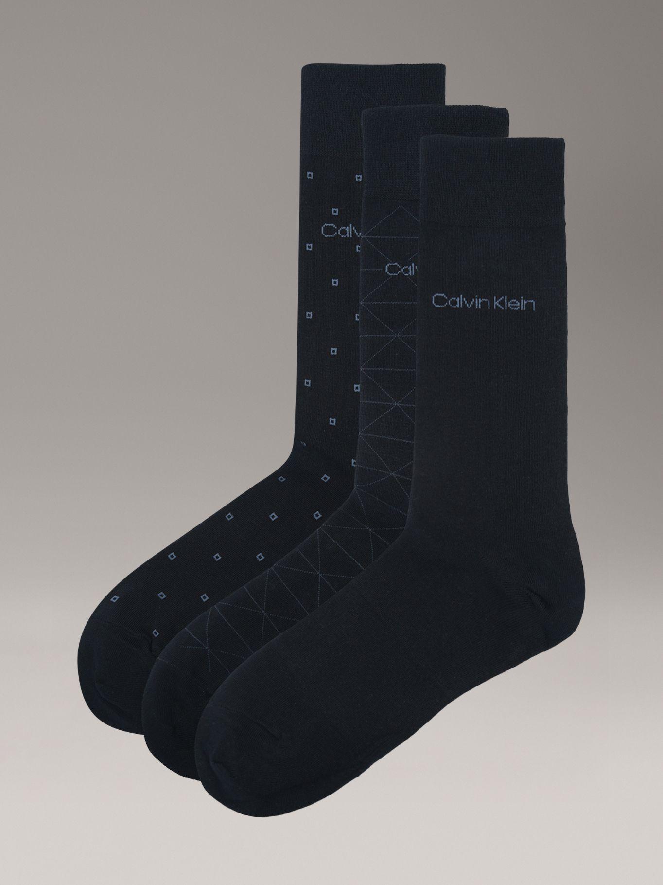 Pack de 3 Calcetines de Vestir Azul Calvin Klein-0