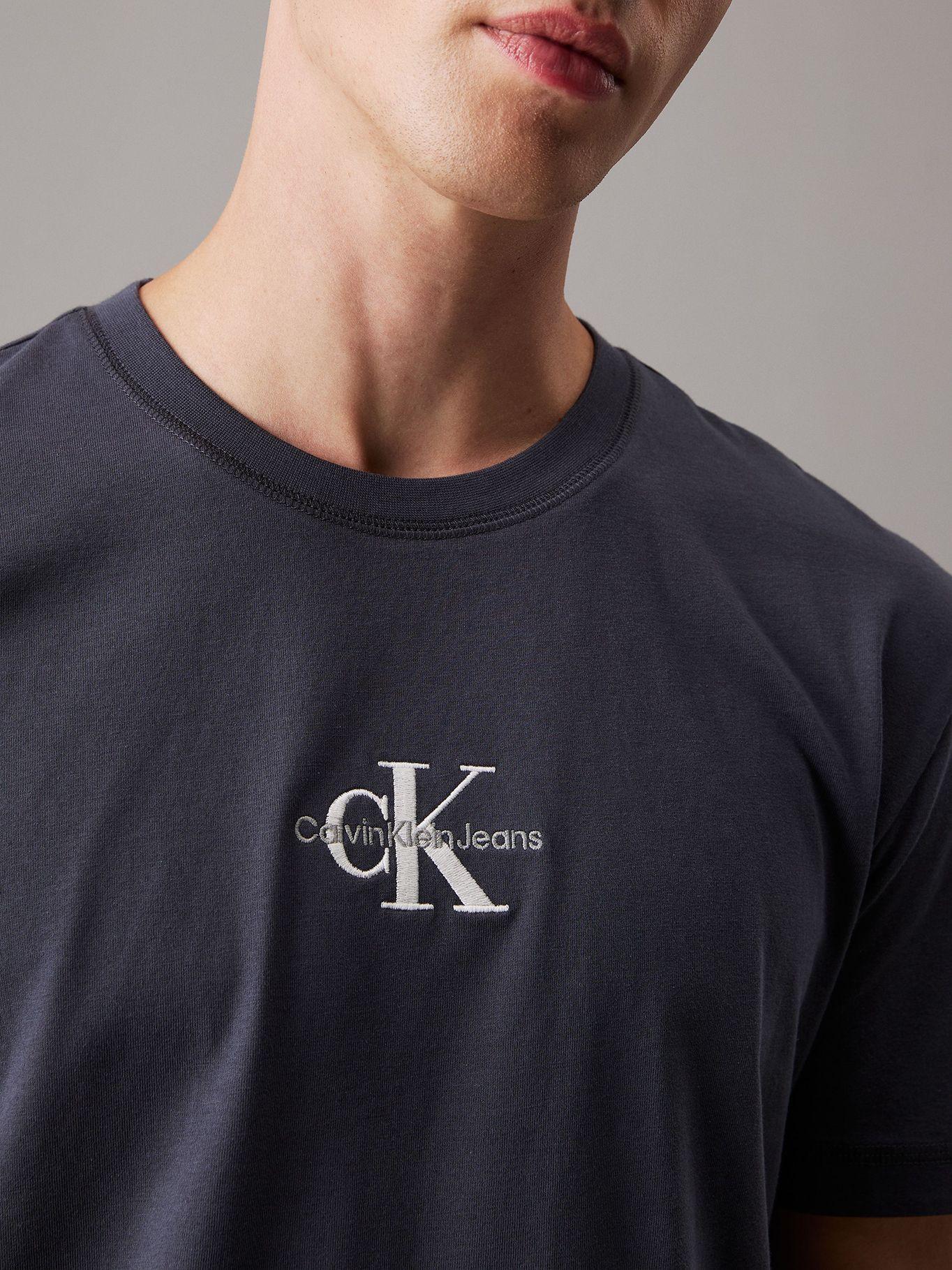 Polera con monograma Azul Calvin Klein-3