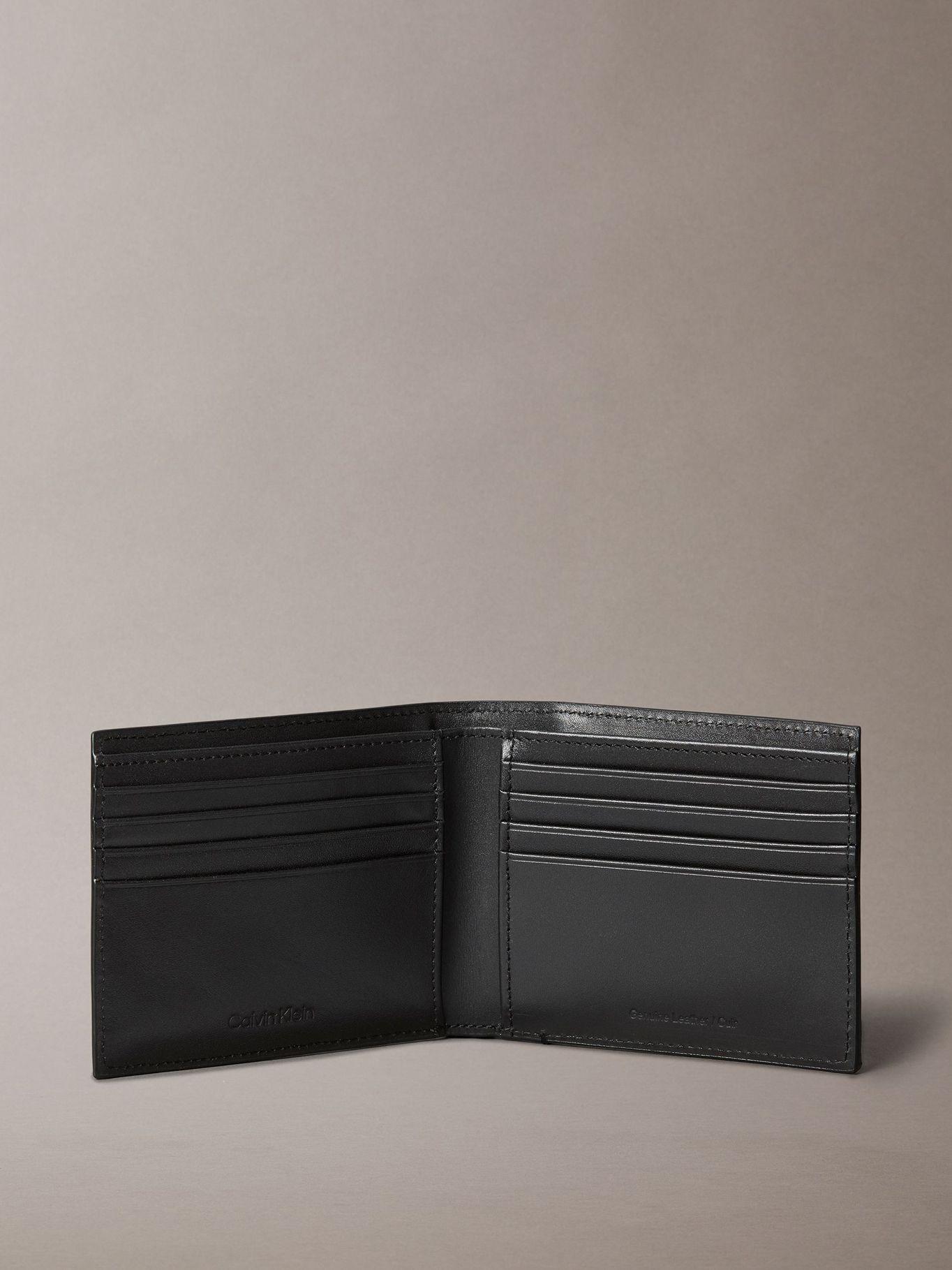 Billetera Cuero de Placa Metálica Negro Calvin Klein-2