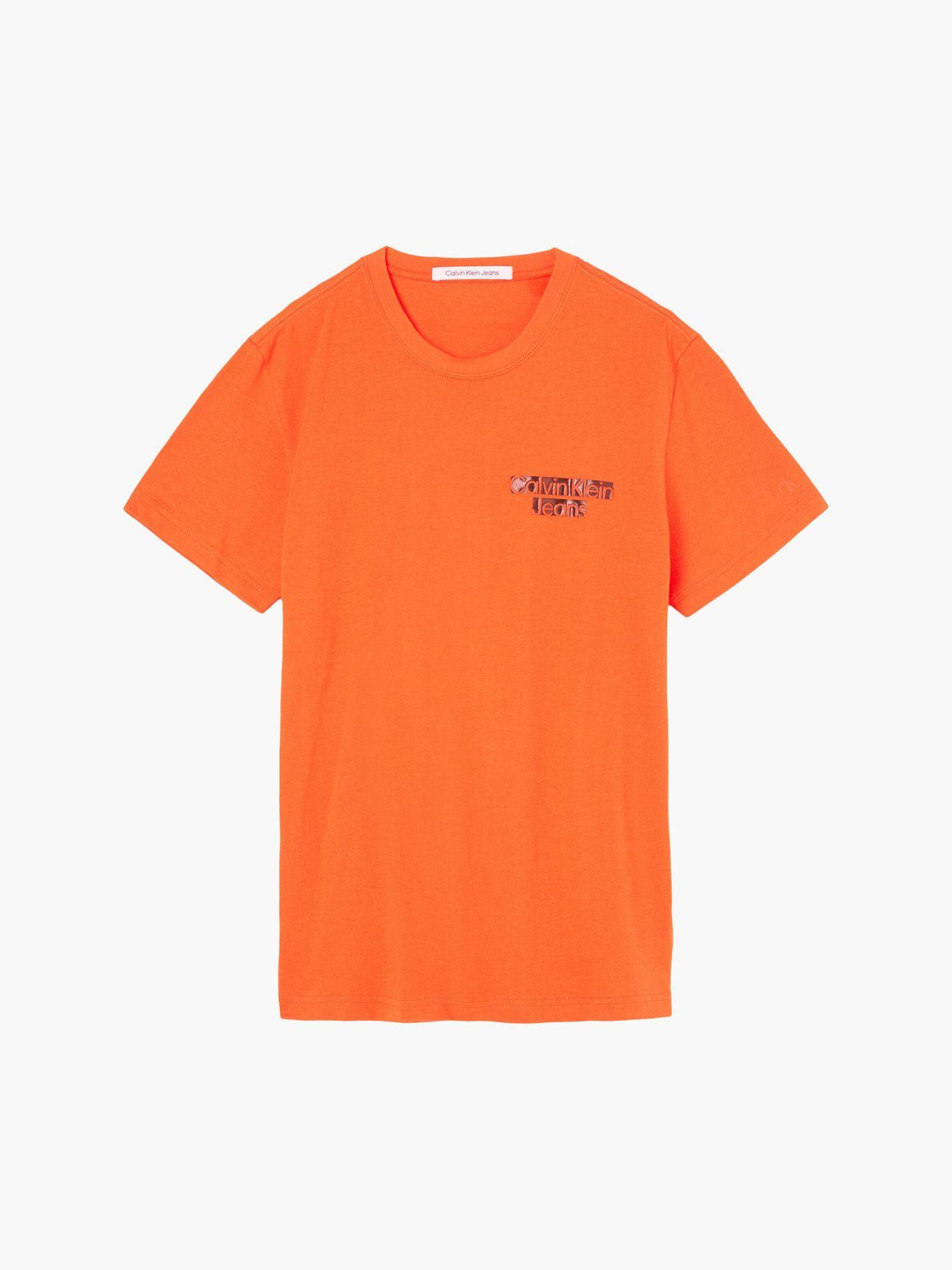 Polera Seasonal Blocked Naranja Calvin Klein-5