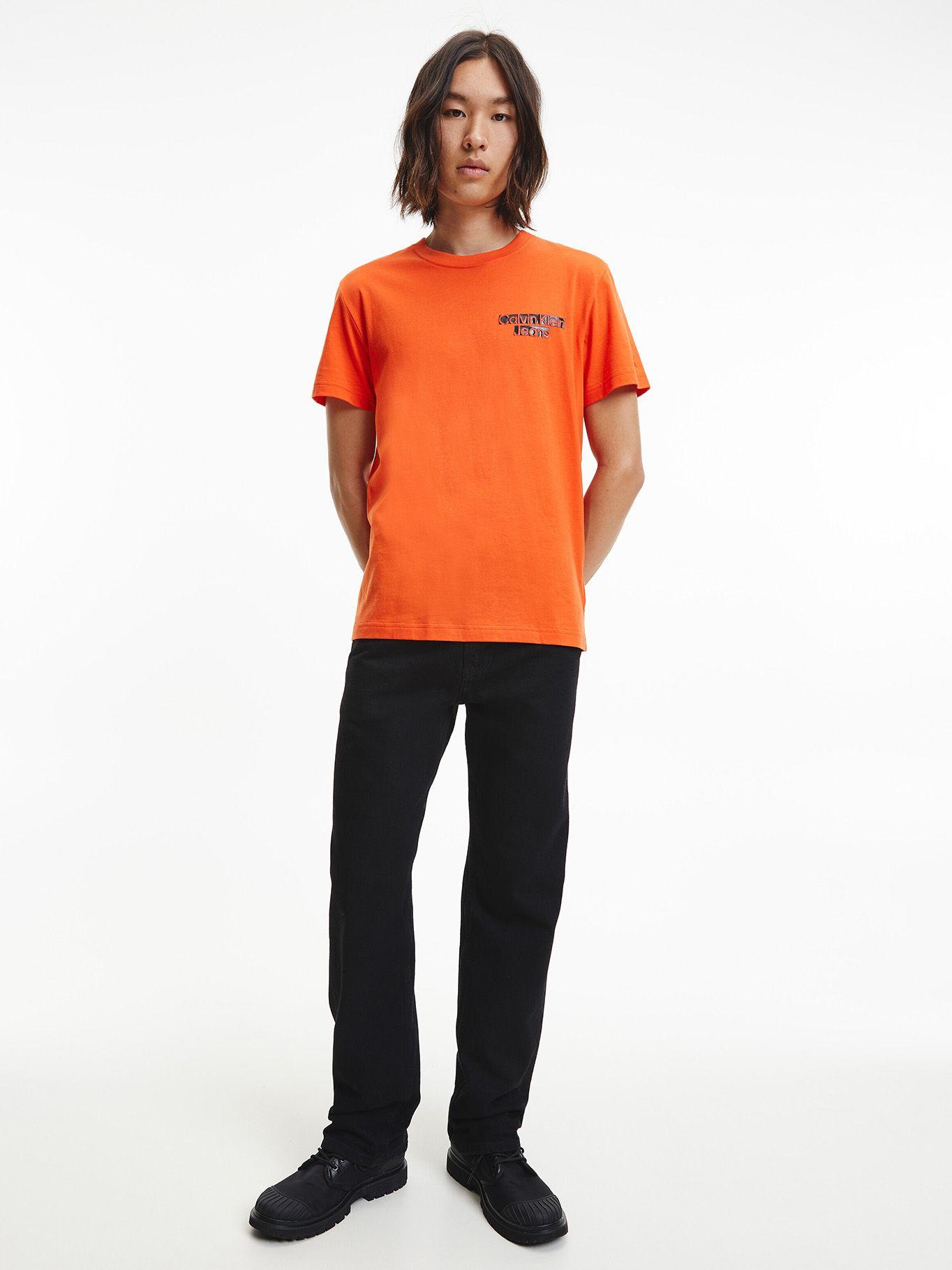 Polera Seasonal Blocked Naranja Calvin Klein-1
