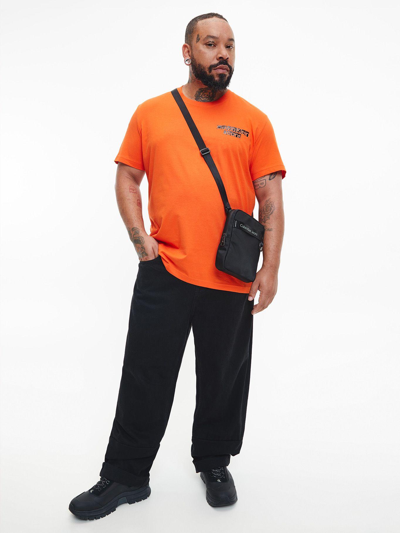 Polera Seasonal Blocked Naranja Calvin Klein-4
