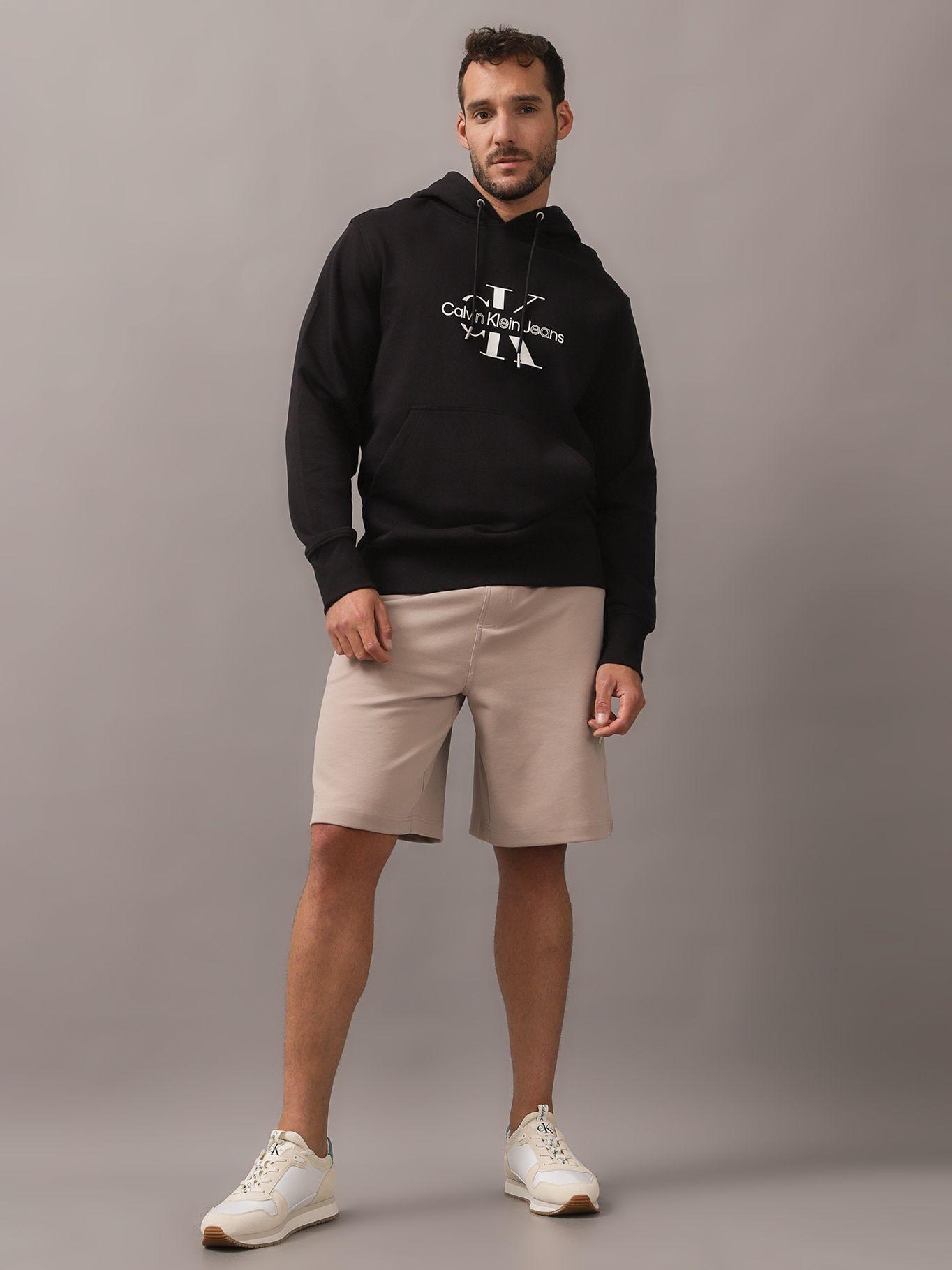 Polerón con Gorro Disrupted Outline Negro Calvin Klein-1