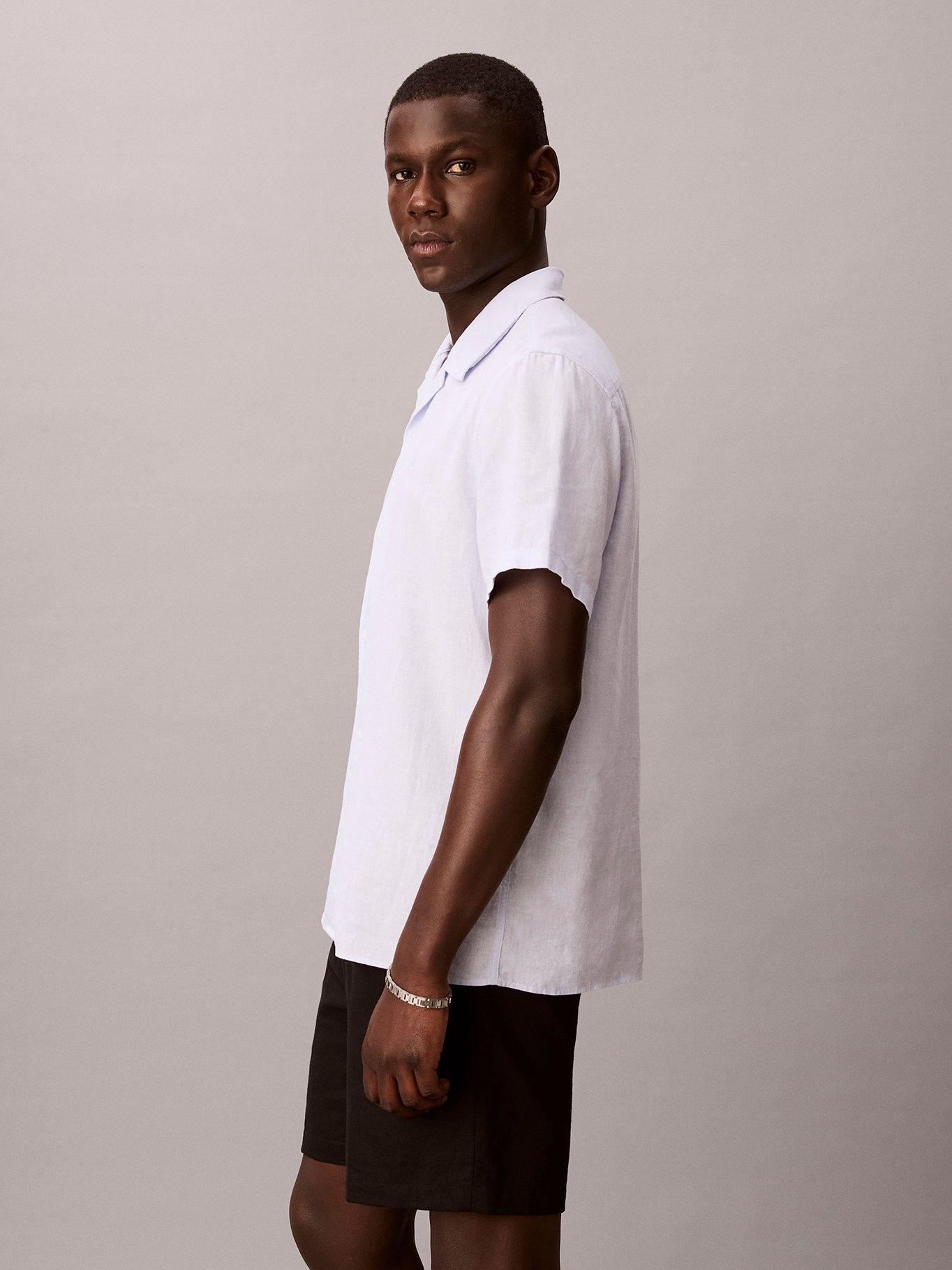 Short Recto Pull-On de Lino Negro Calvin Klein-4