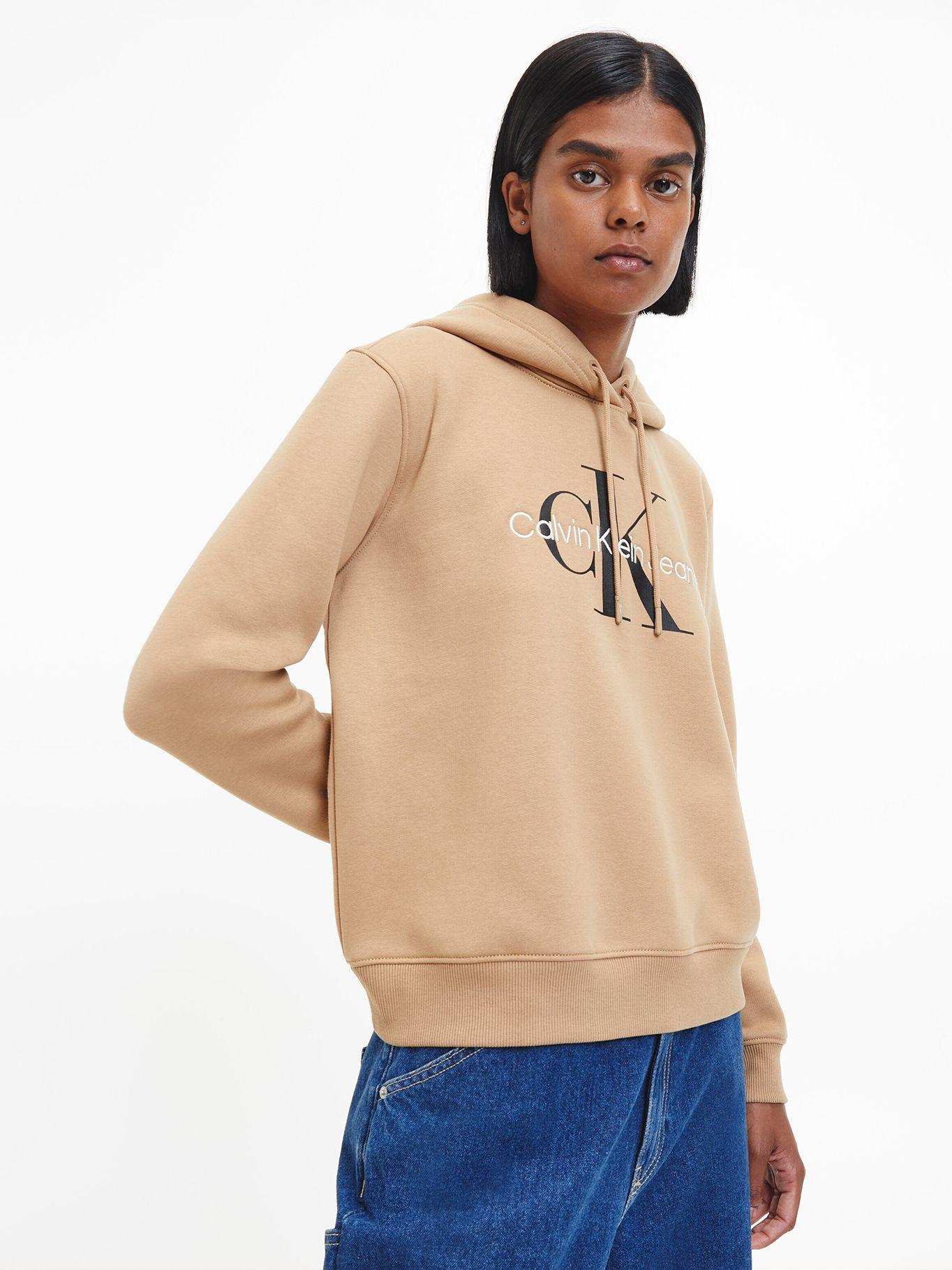 Polerón Hoodie Iconic Monologo Café Calvin Klein-0
