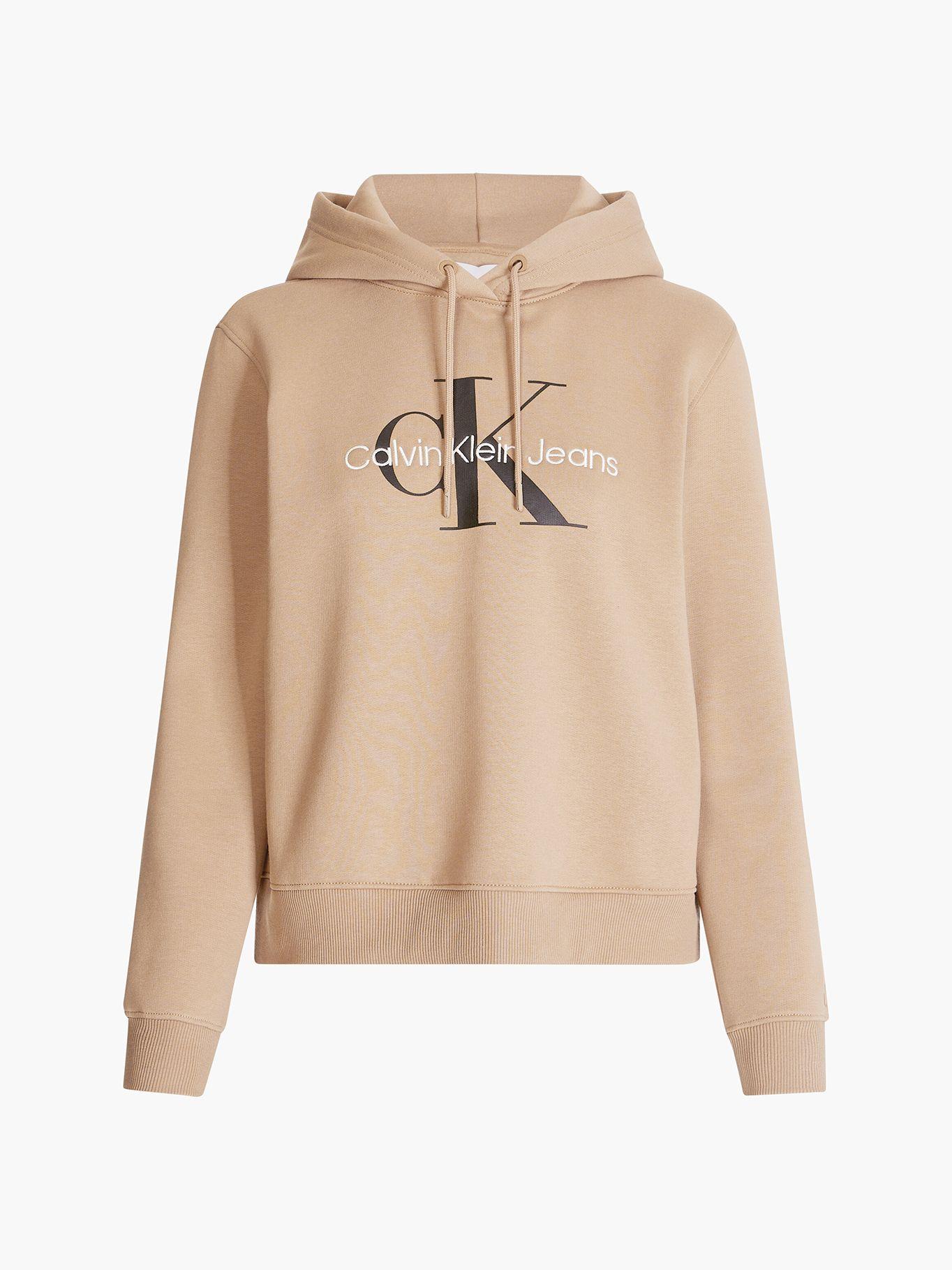 Polerón Hoodie Iconic Monologo Café Calvin Klein-4