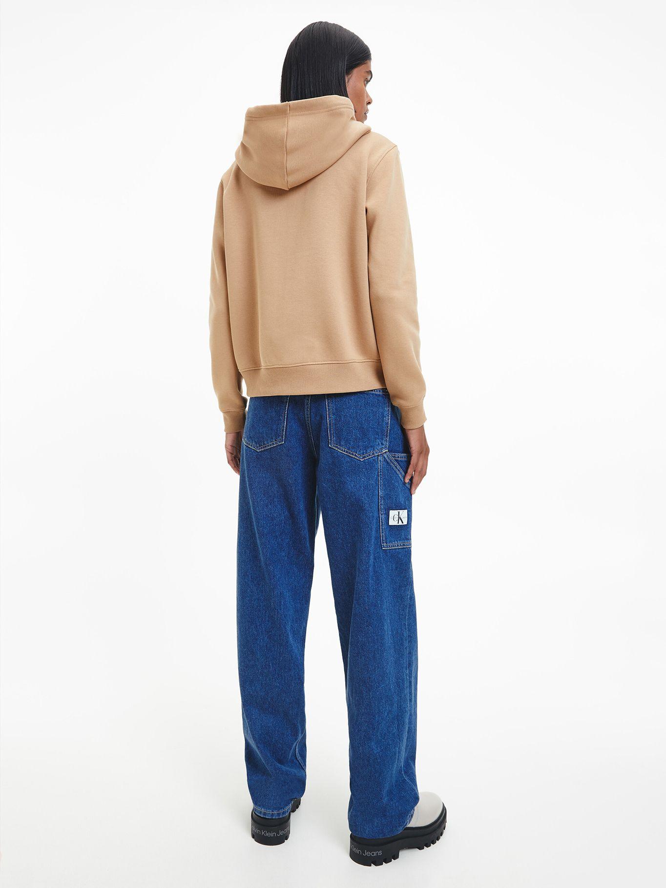 Polerón Hoodie Iconic Monologo Café Calvin Klein-2