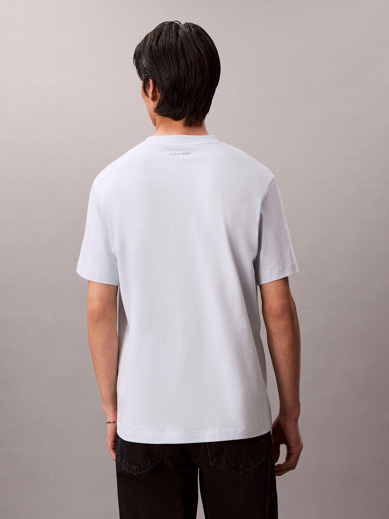 Polera De Logo Gráfico Celeste Calvin Klein-2