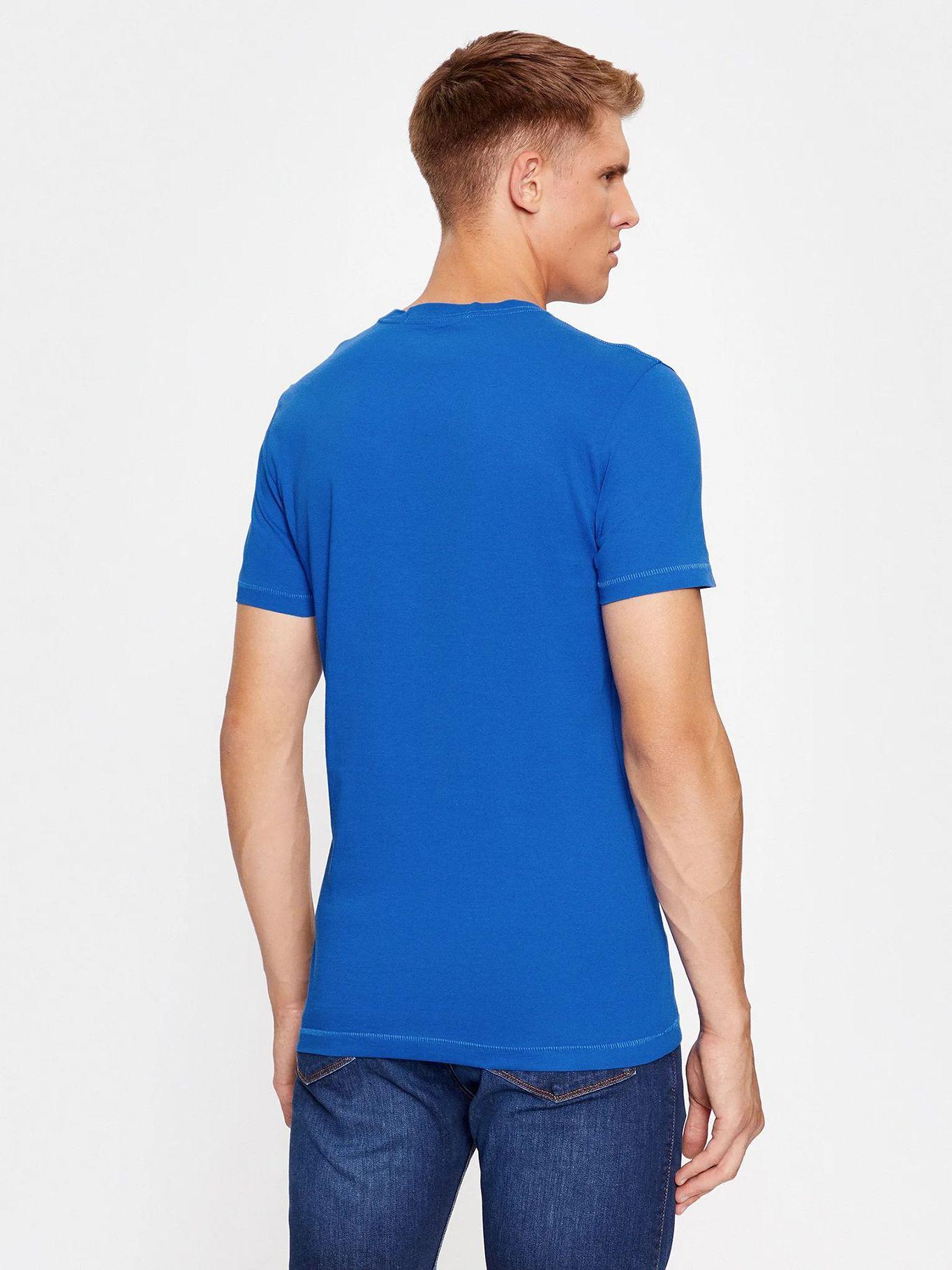 Polera Institutional Logo Slim Azul Calvin Klein-2