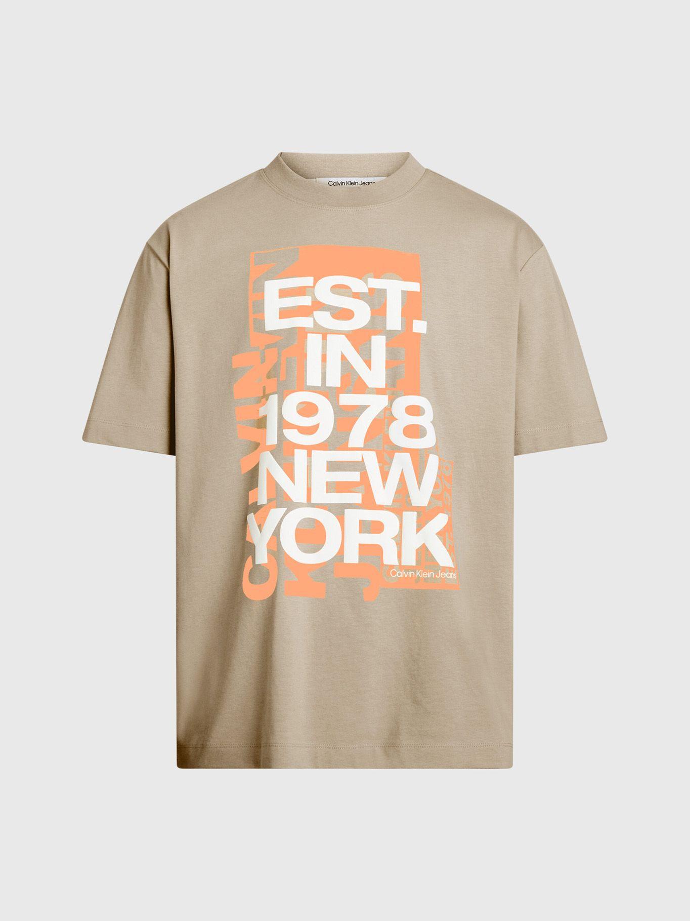 Polera Multi Connected Beige Calvin Klein-4