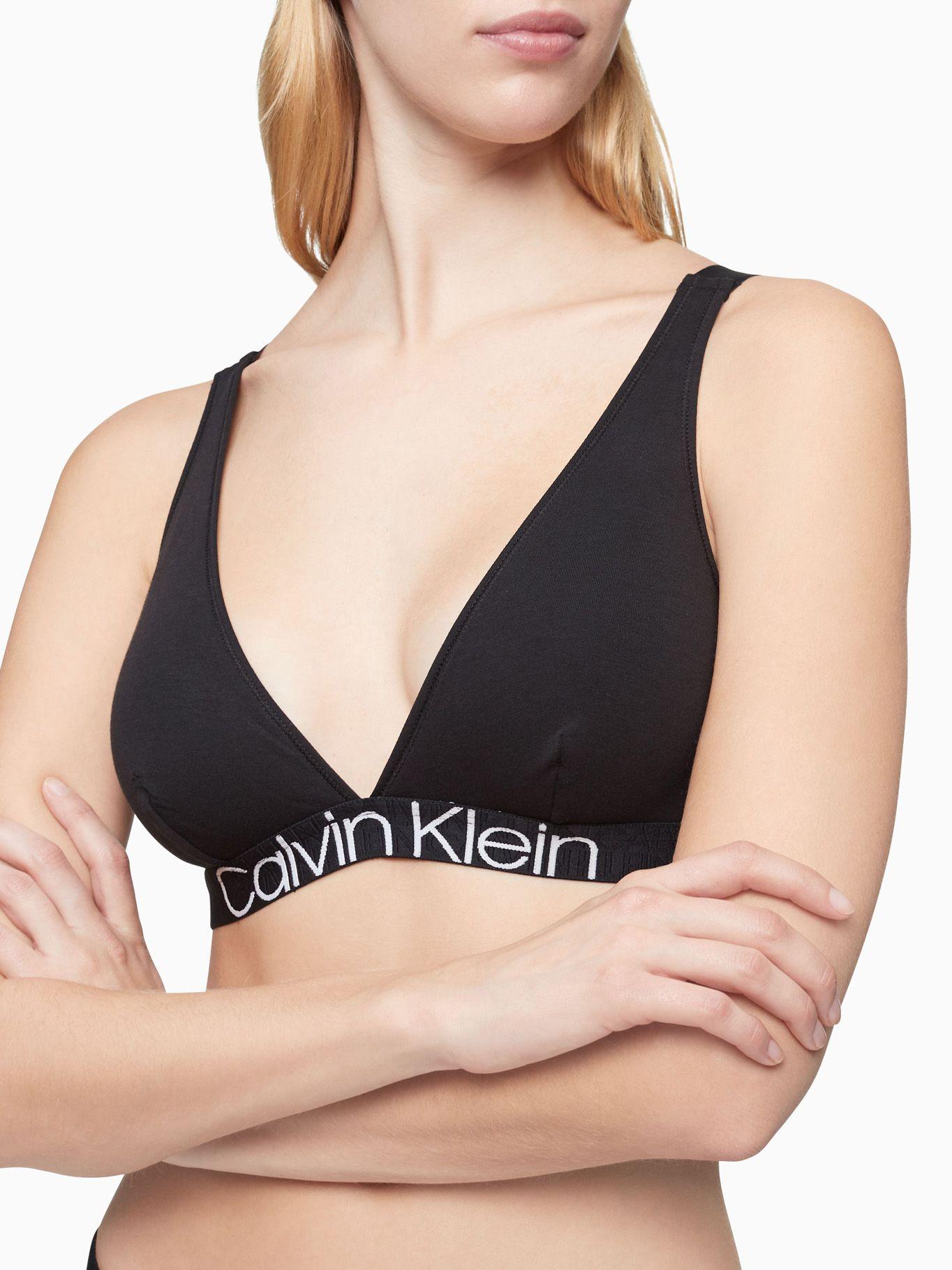 Bralette Triangle Ck Reconsidered Negro Calvin Klein Mujer-2
