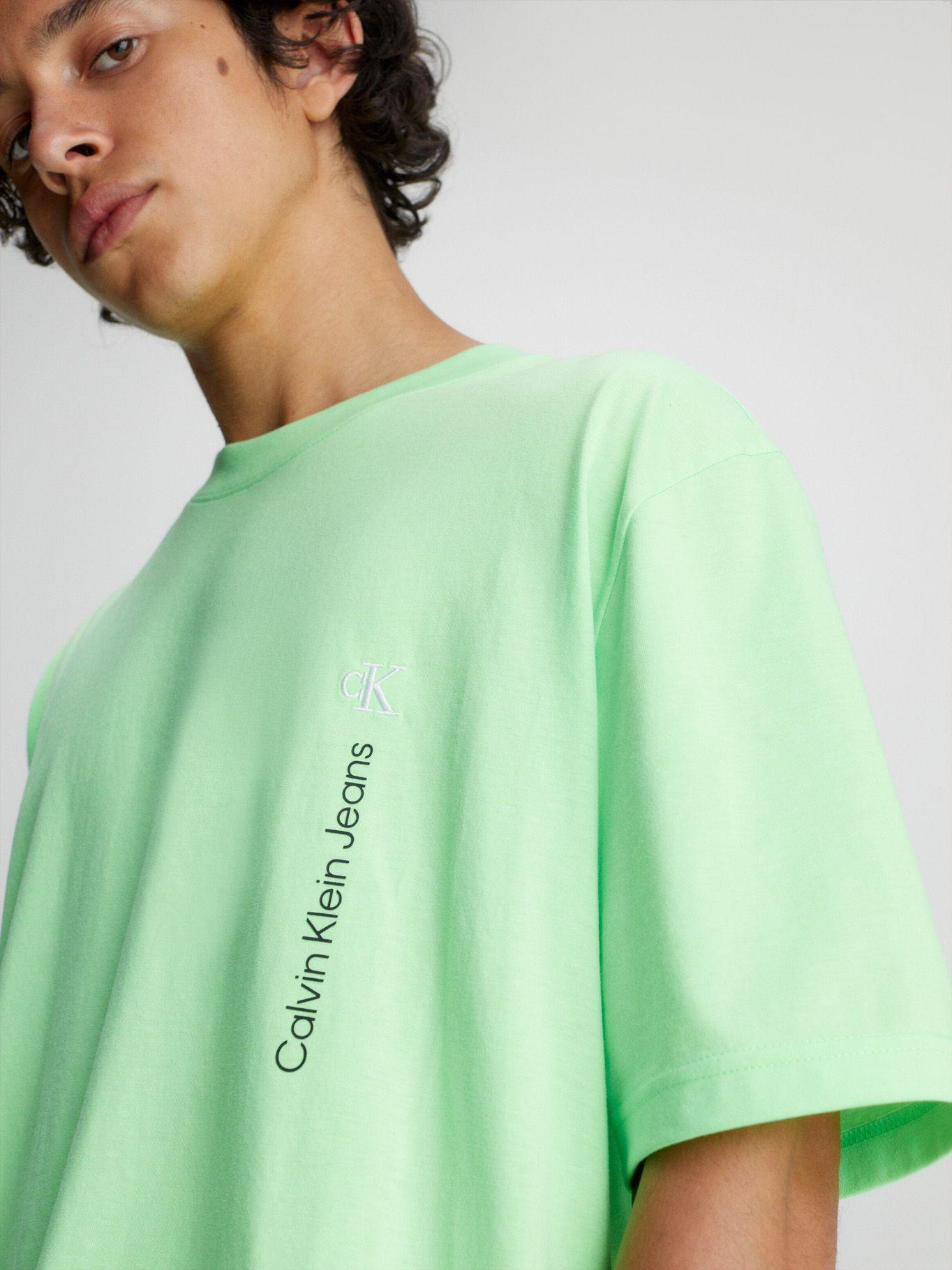 Polera Vertical Institutional Verde Calvin Klein-3