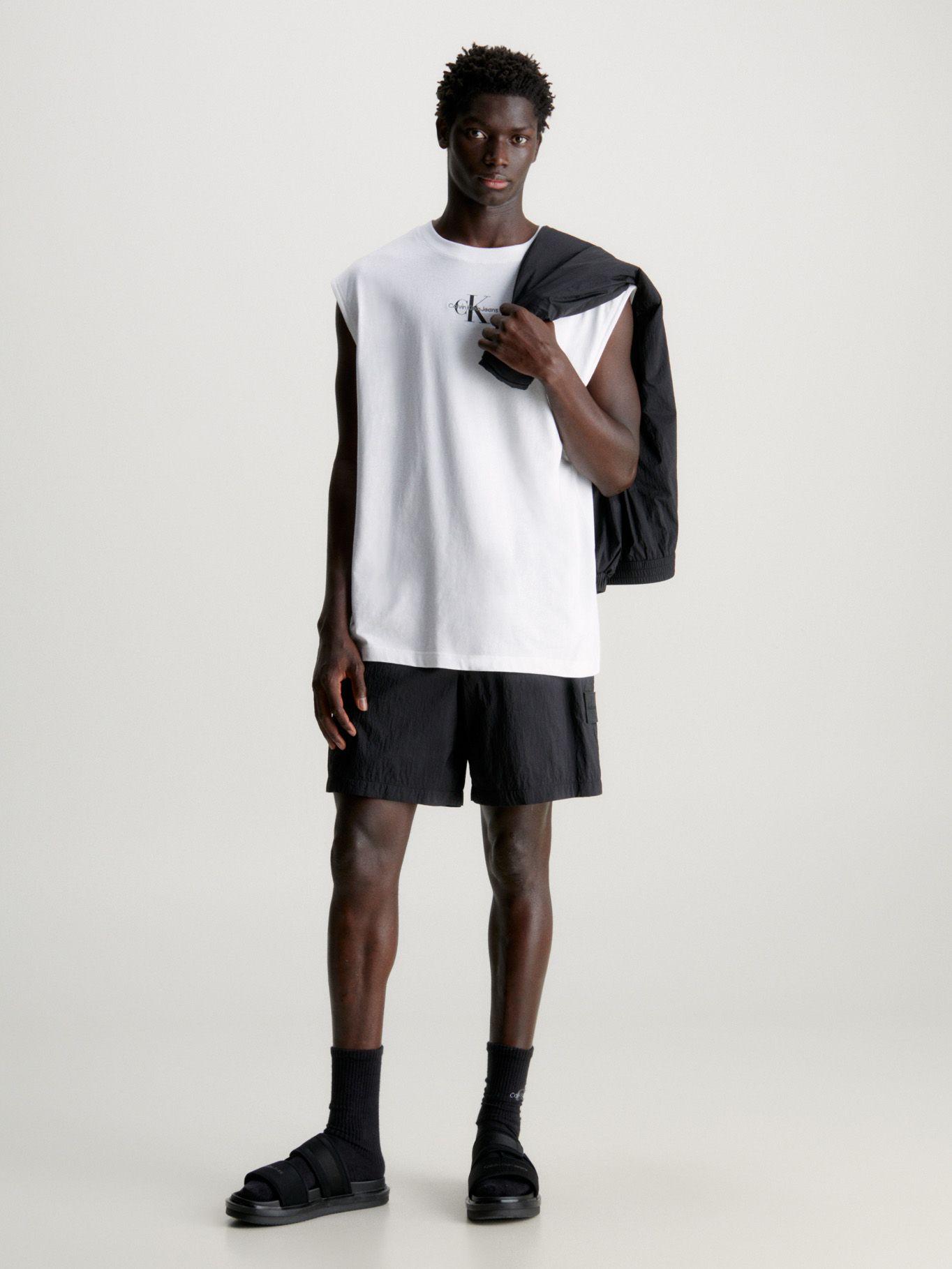 Polera Monologo Sleeveless Blanco Calvin Klein-1
