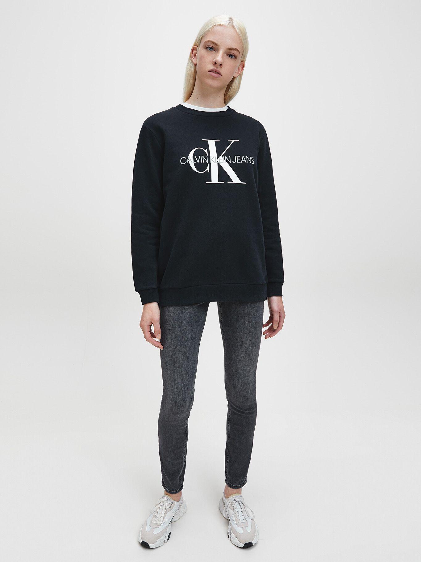 Polerón Core Monogram Negro Calvin Klein-1