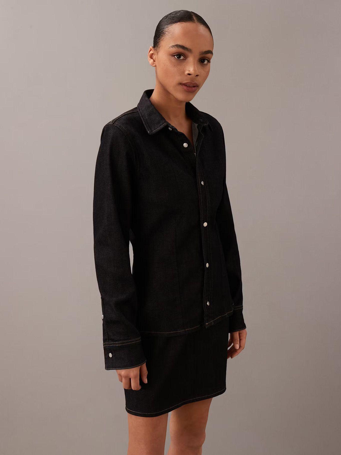 Camisa Lean Denim Negro Calvin Klein-0