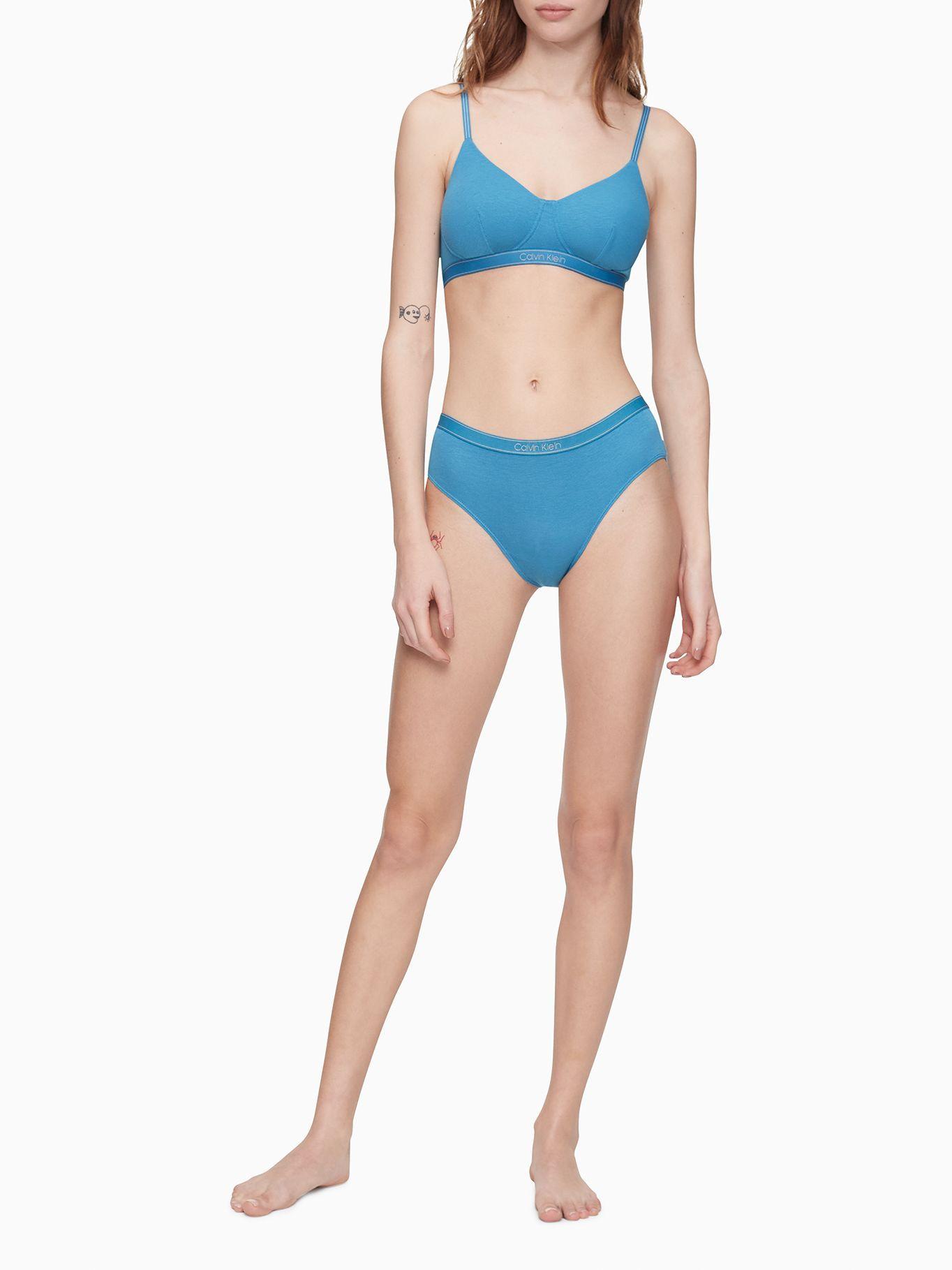 Bralette Lightly Lined Azul Calvin Klein-1
